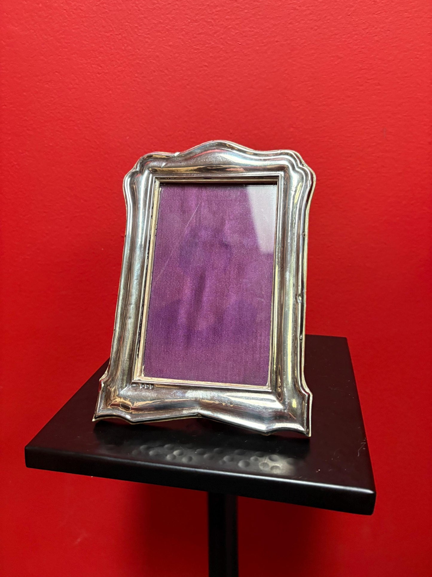 Beautiful English Sterling hallmarked sterling silver frame - 7 x 5 outside and 5 x 3 inside  good condition and great gift