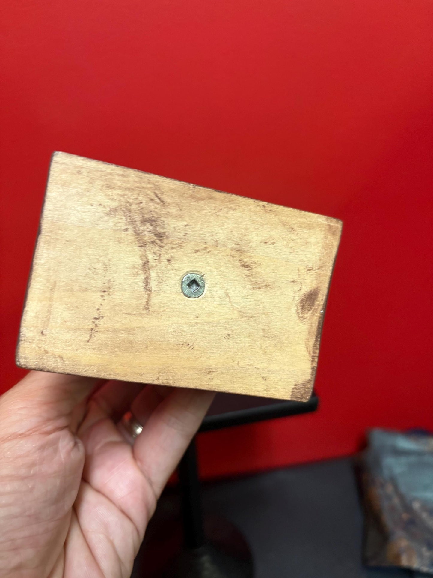 Lovely indigenous first nations Pacific Northwest Coast primitive unsigned 8 inch tall totem pole  great colours