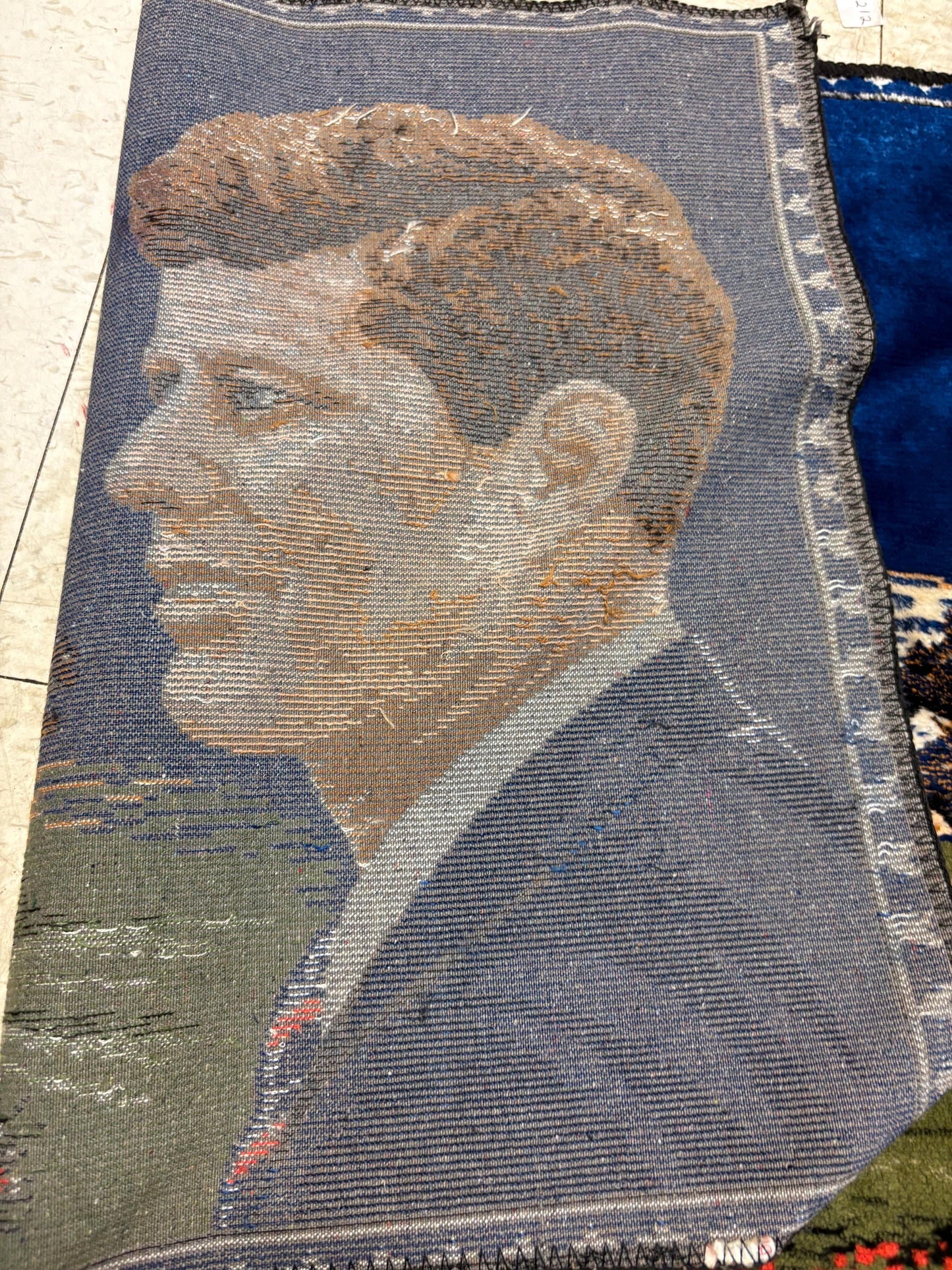 Beautiful American 36 x 19 inch JFK silk rug  great condition - John F. Kennedy - American memorabilia - wow