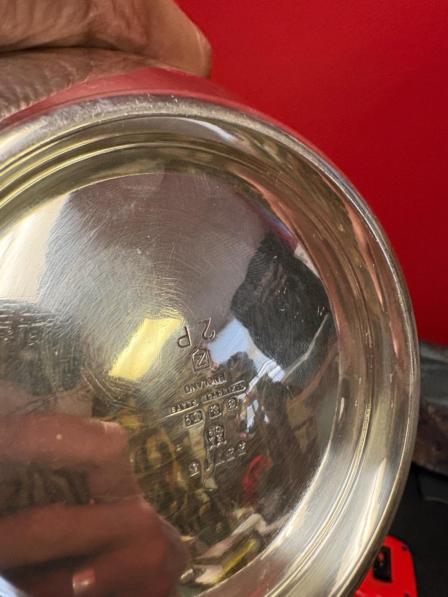 Beautiful English silver plated Elkington 9 x 3 1/2 high polished double handled bowl  perfect for fruit  regal and amazing gift - heavy