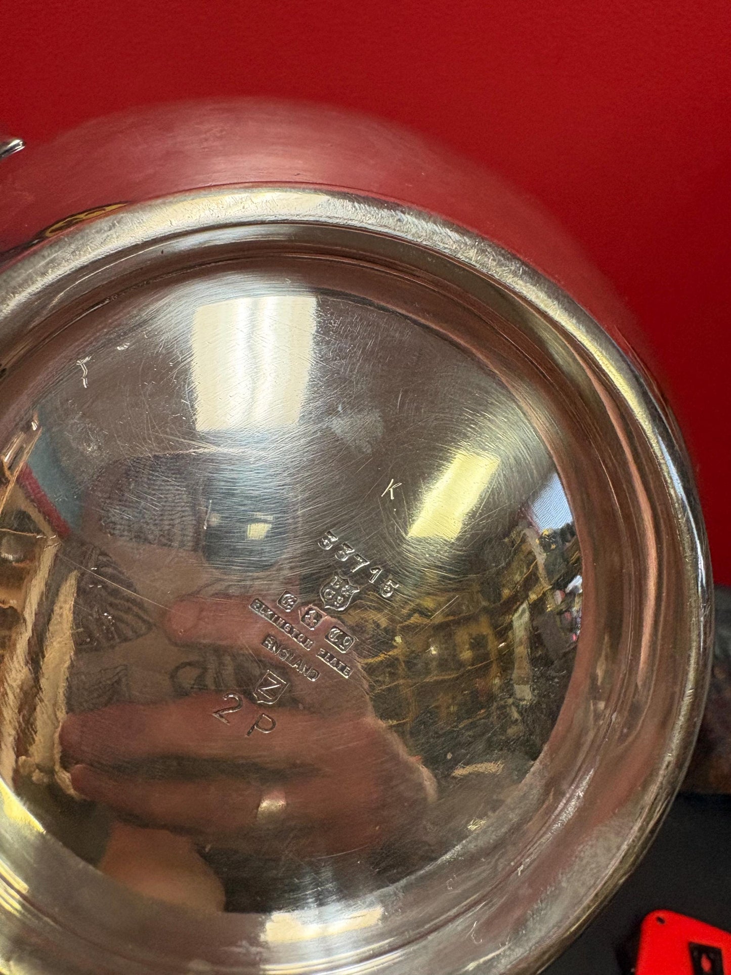 Beautiful English silver plated Elkington 9 x 3 1/2 high polished double handled bowl  perfect for fruit  regal and amazing gift - heavy