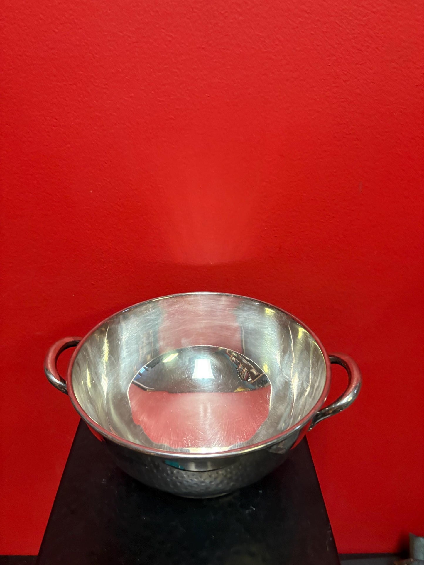 Beautiful English silver plated Elkington 9 x 3 1/2 high polished double handled bowl  perfect for fruit  regal and amazing gift - heavy