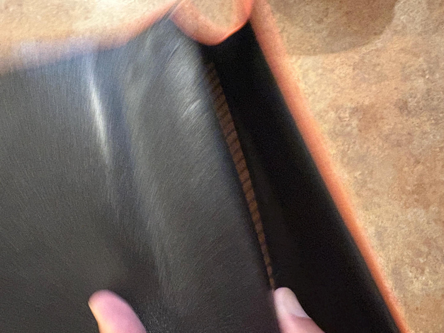 vintage beautiful like new 8 x 9 inch high ladies bright orange purse with unique handle  vegan friendly  ladies bag - wow