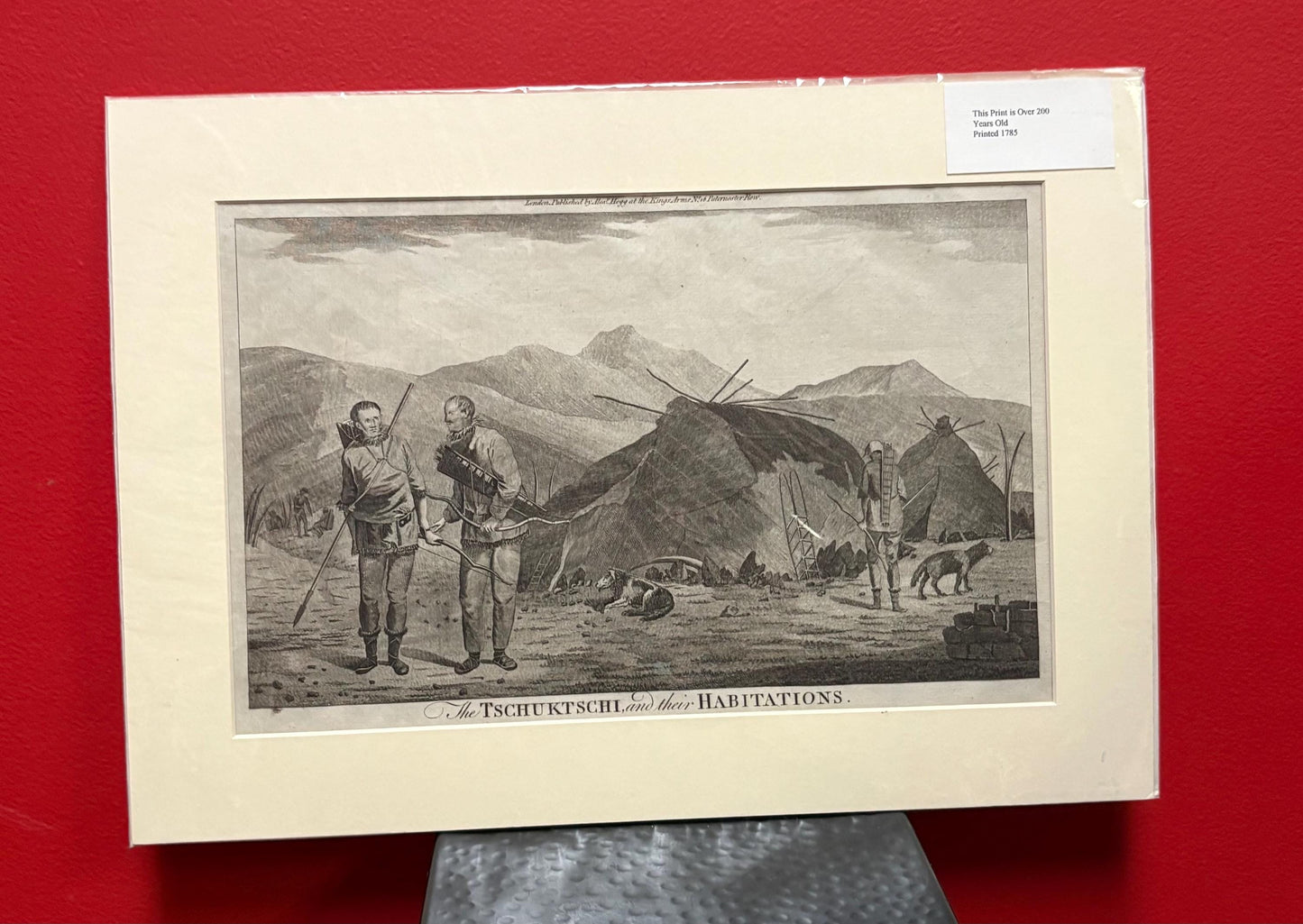 Fabulous 1785 original Captain Cook print in Matte  18 x 12“  from cool collection