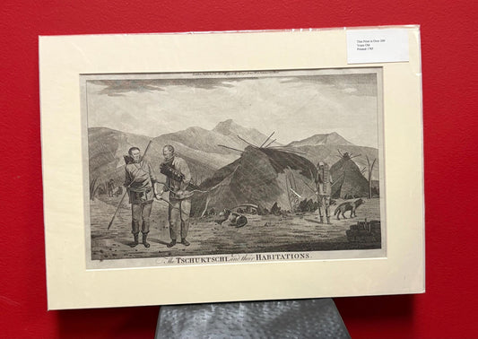 Fabulous 1785 original Captain Cook print in Matte  18 x 12“  from cool collection