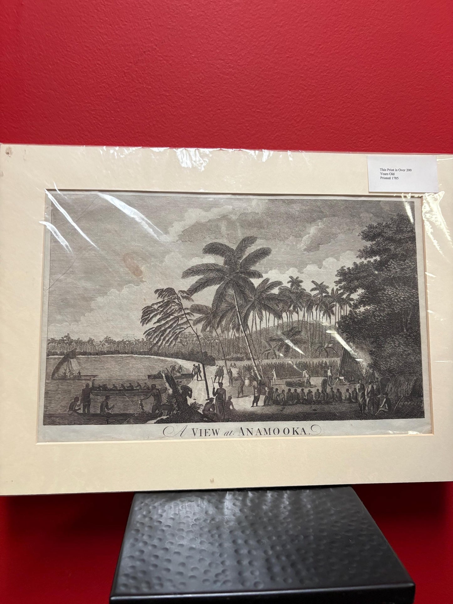 Fabulous 1785 original Captain Cook print in Matte  18 x 12“  from cool collection