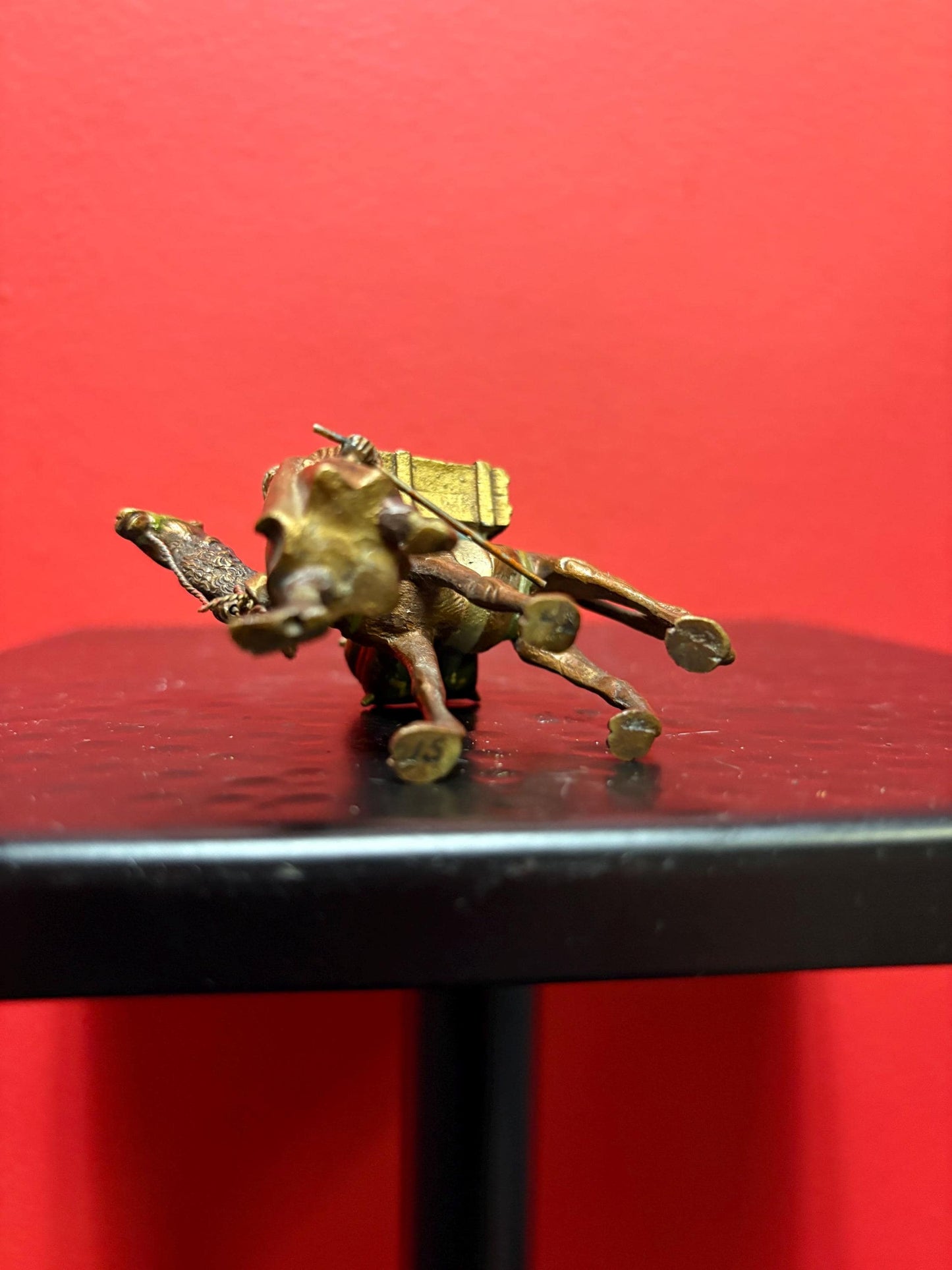 Beautiful Franz Bergman antique cold painted Austrian bronze statue of a man with a camel  wonderful condition  and detail  authentic-  B