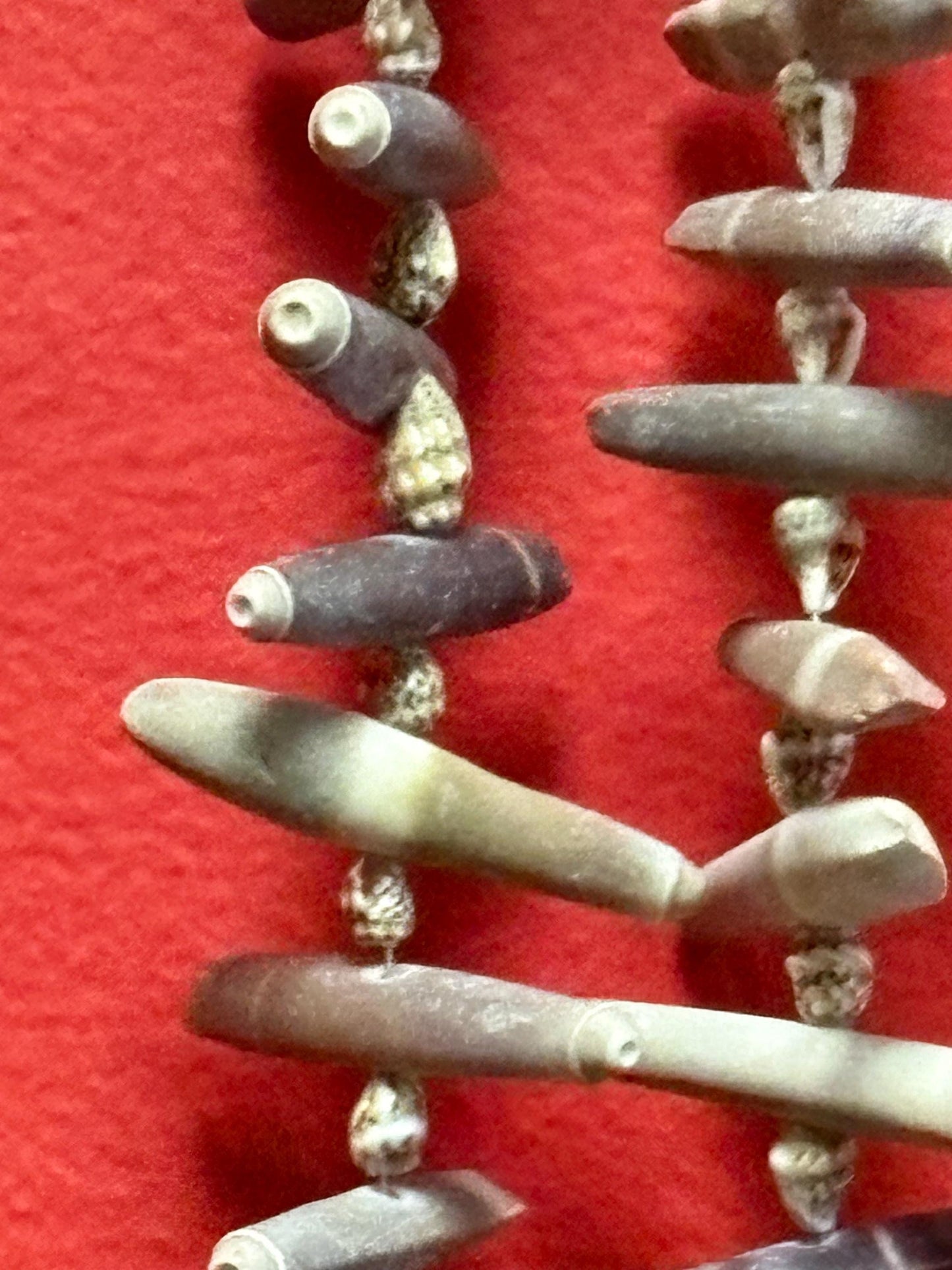 Amazing beach stone and shell approx 31 inch necklace - so cool