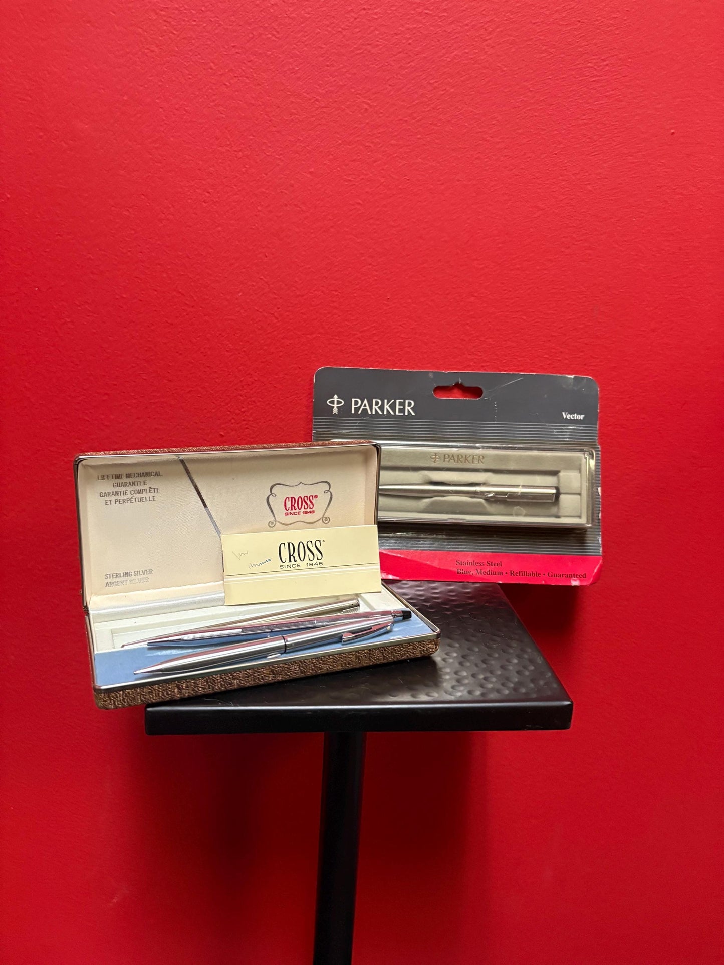 cool lot of cross and Parker pens and mechanical pencils  — as is lot — great value