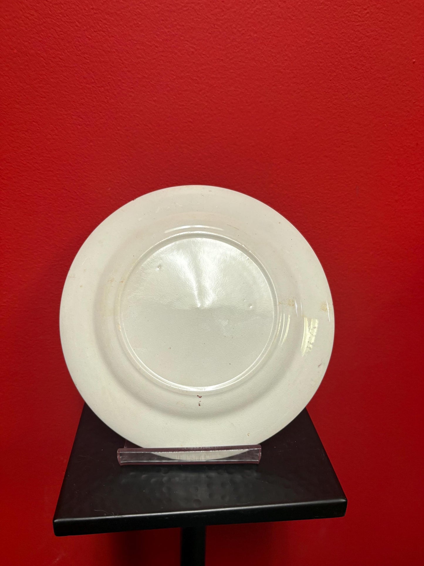 early 19th century Pratt ware plate  — 8 inches across — perfect condition with beautiful imagery