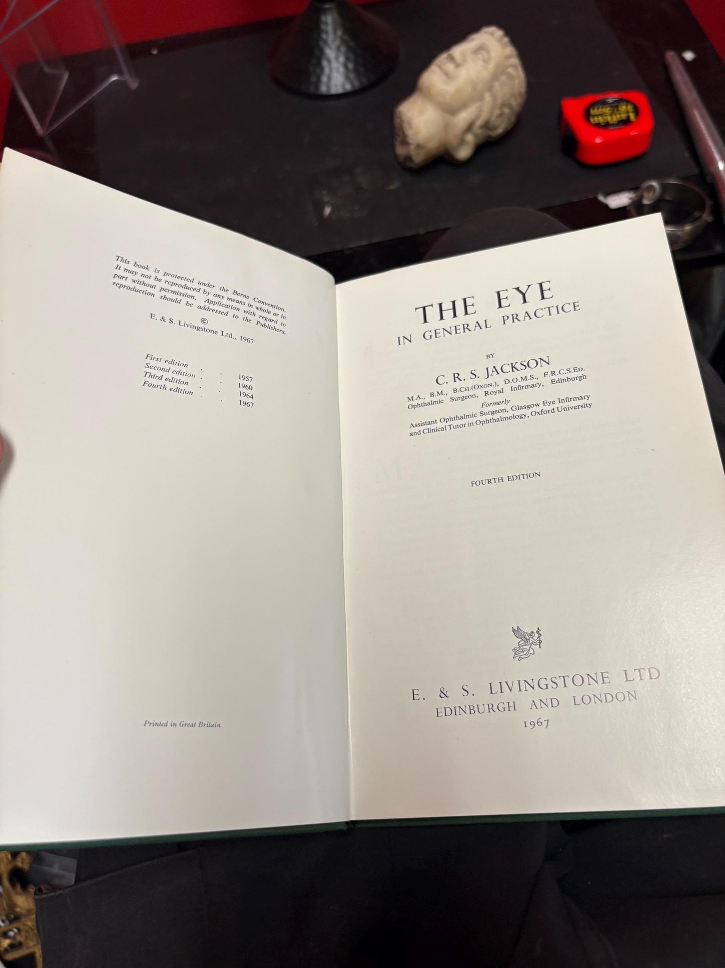 Interesting book entitled the Eye in general practice by C.R.S.Jackson  good condition fourth edition, 1967 - great gift