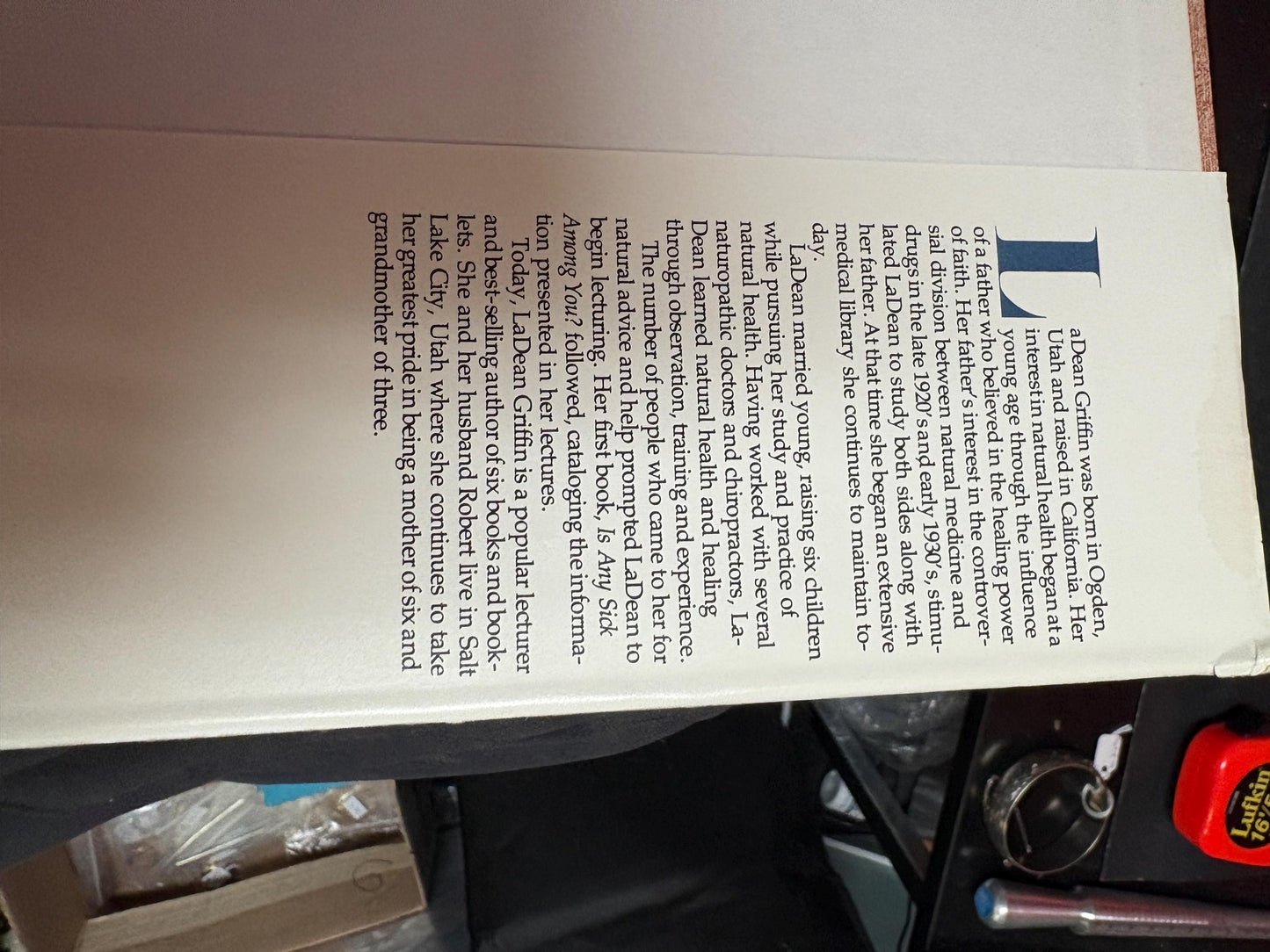 Amazing book entitled, eyes windows of the body and the soul by LADEAN GRIFFIN - 3rd printing 1978 USA  amazing gift