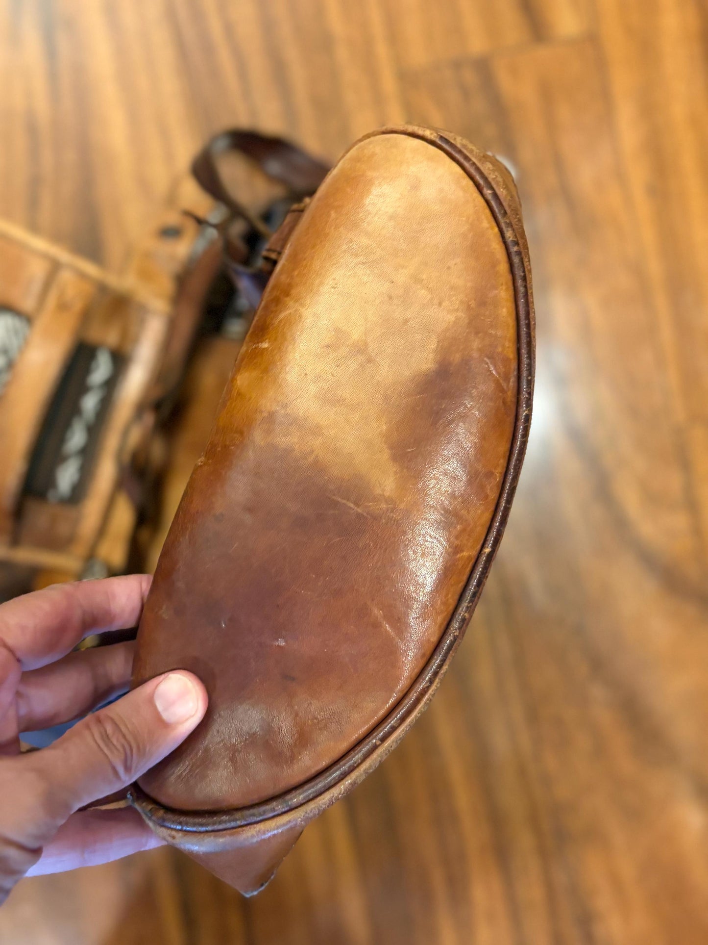 amazing  1970s South American leather and fabric BoHo backpack— approximately 14 x 12“ wide in amazing condition — ready to use— beauty-