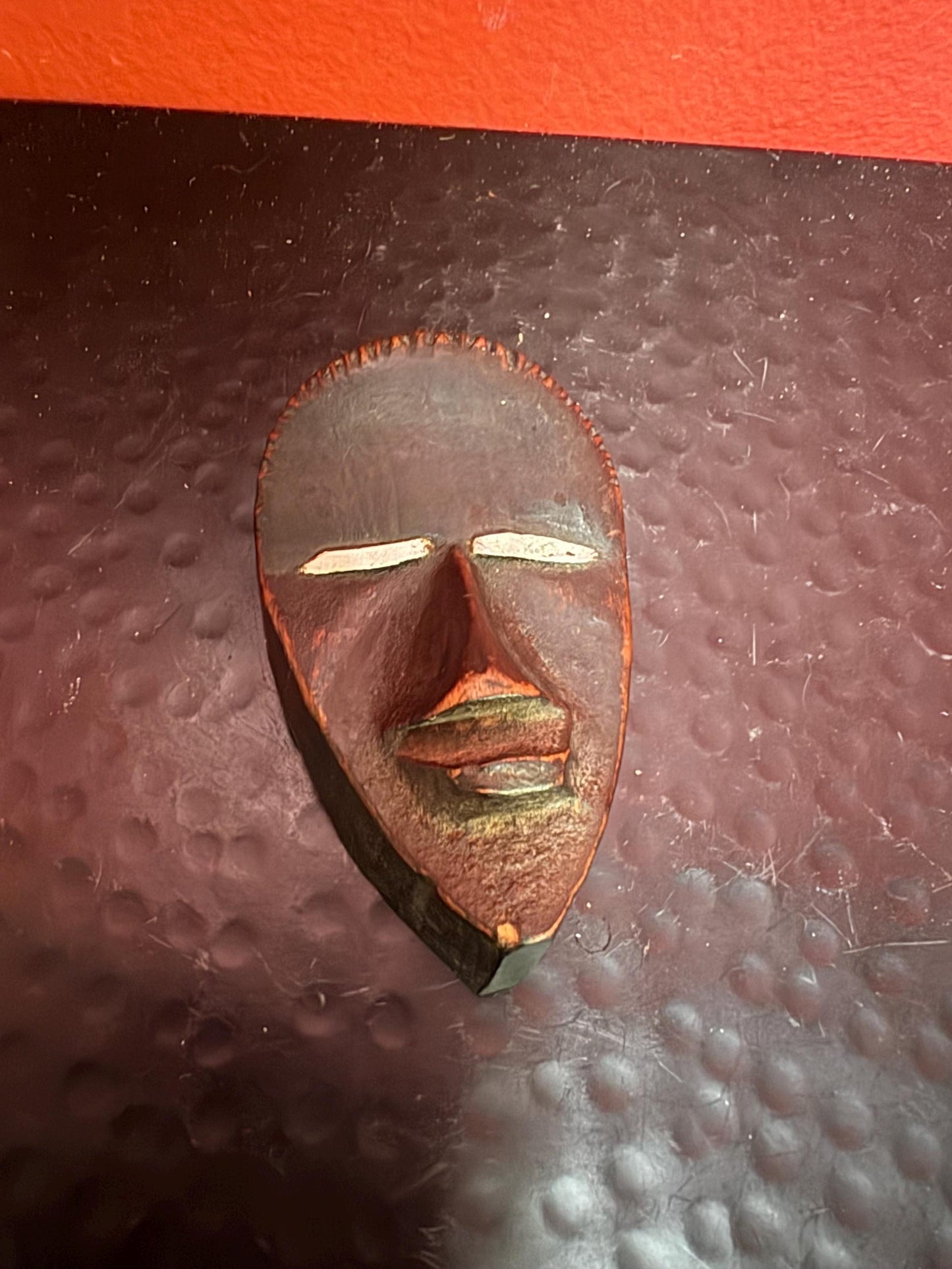 Beautiful 3 inch African antique miniature Dan mask  amazing size and quality - great value and great gift