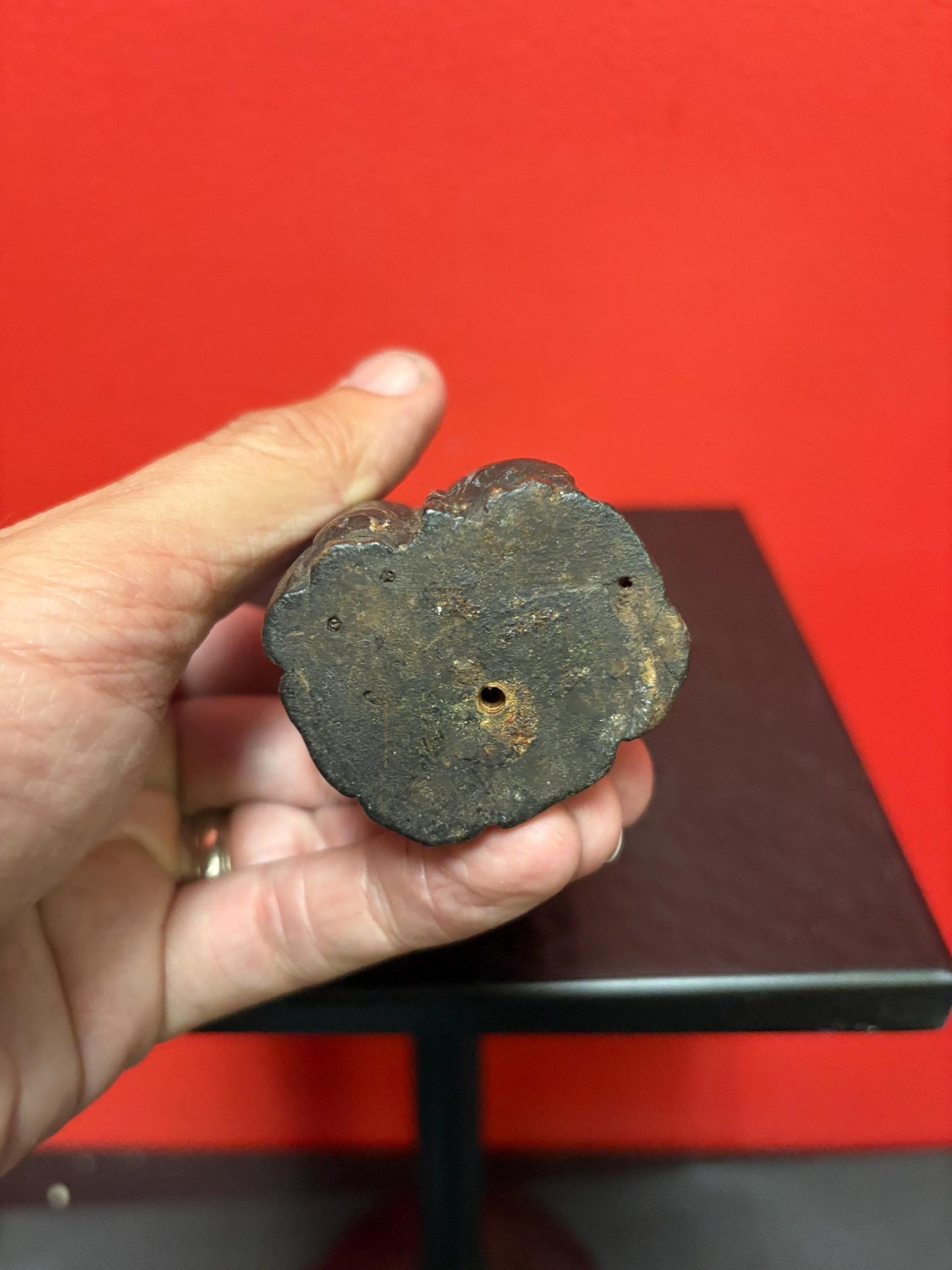 rare 6 inch tall 18 century Spanish Santos doll  wooden beauty in very very good condition  amazing detail