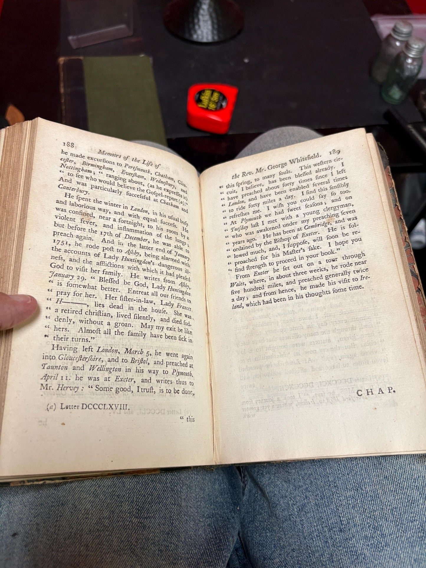 Museum quality copy of WHITFIELDS LiFE - 1st edition 1772 - very good condition for age  very rare