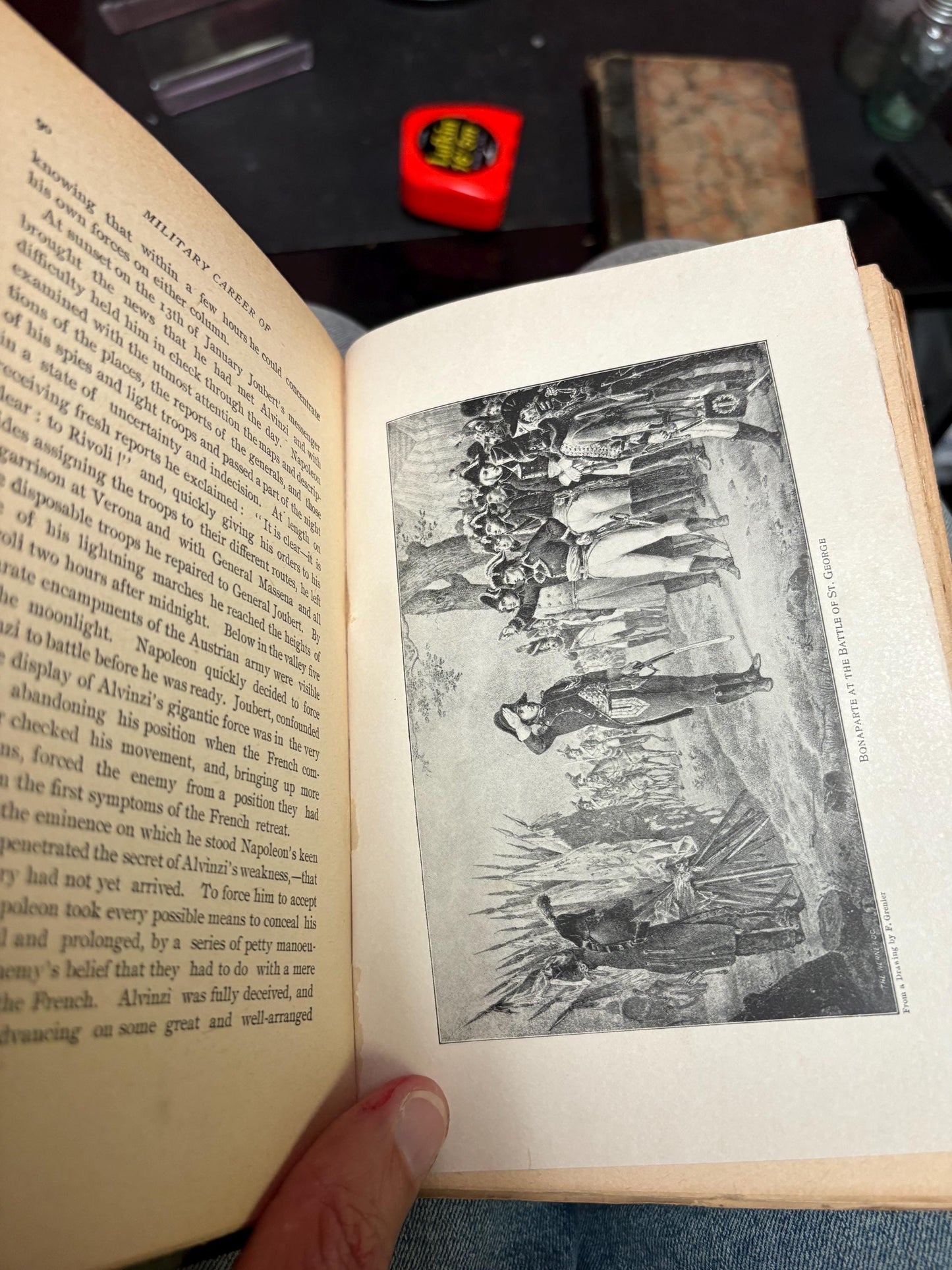 Fabulous antique copy of Napoleons military career by M B GIBBS - 1st edition 1895  good condition  spine little loose