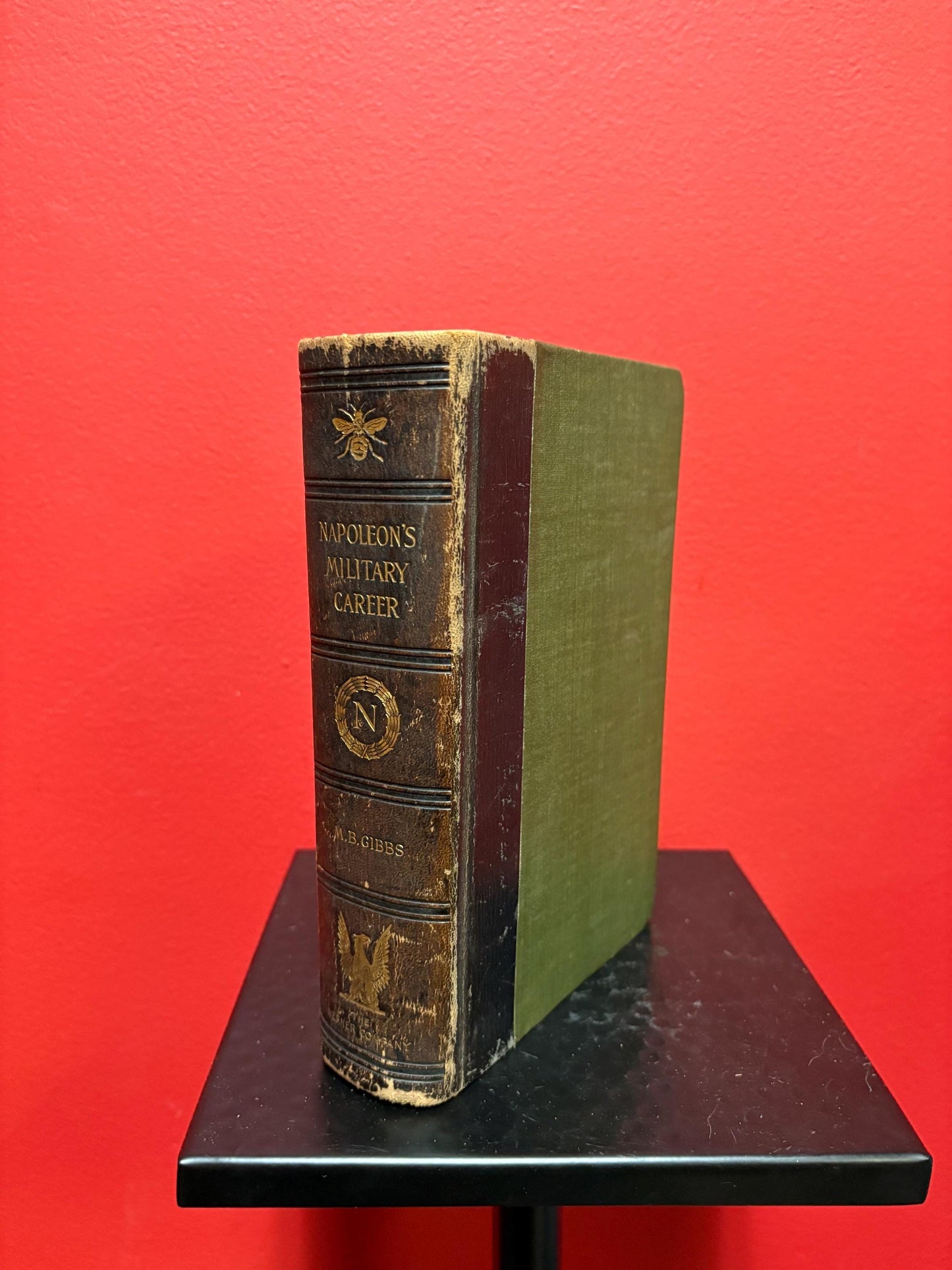 Fabulous antique copy of Napoleons military career by M B GIBBS - 1st edition 1895  good condition  spine little loose