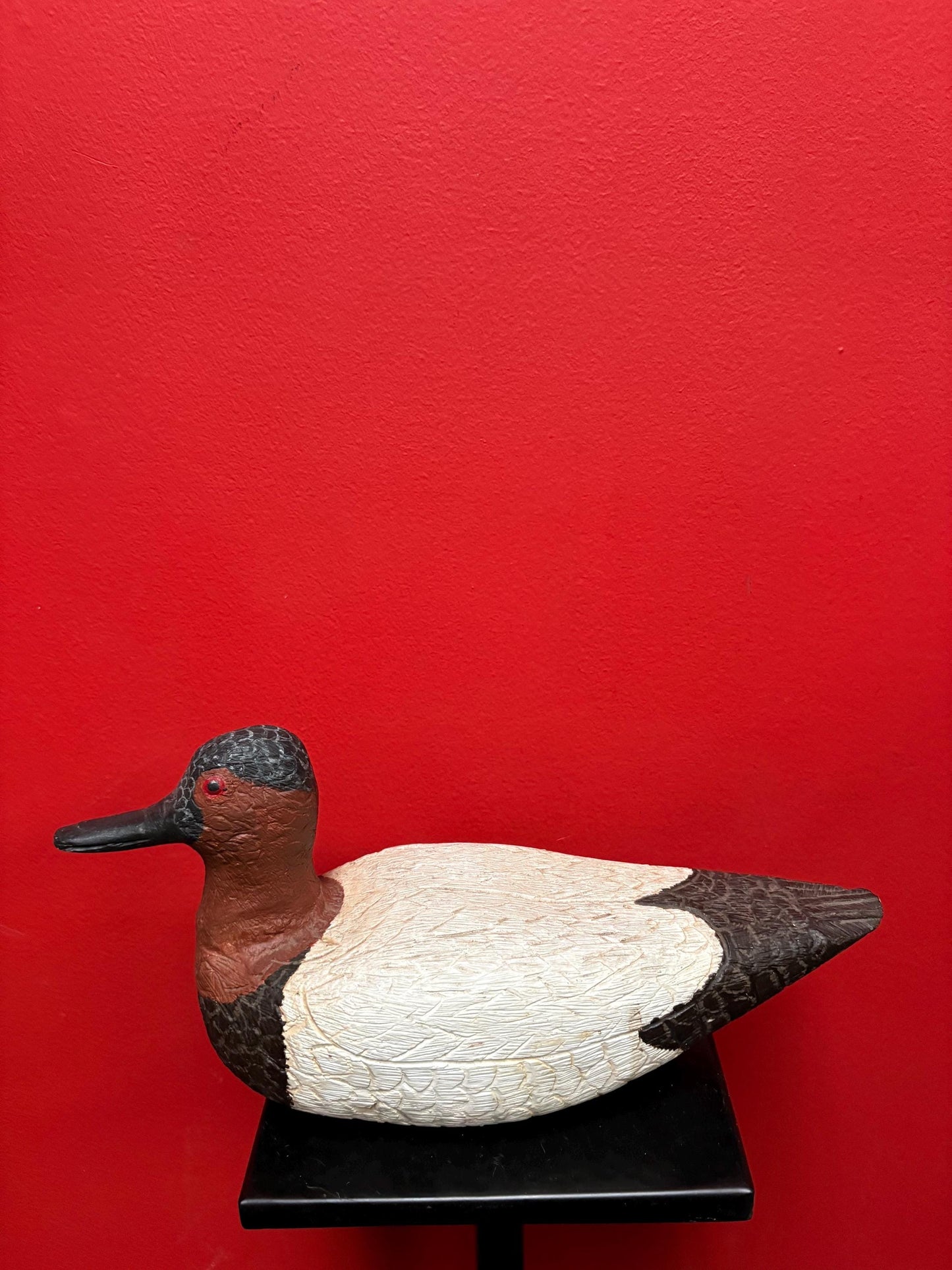 Beautiful 1970s Canadian wood signed duck - great colours and detail  good value and perfect gift