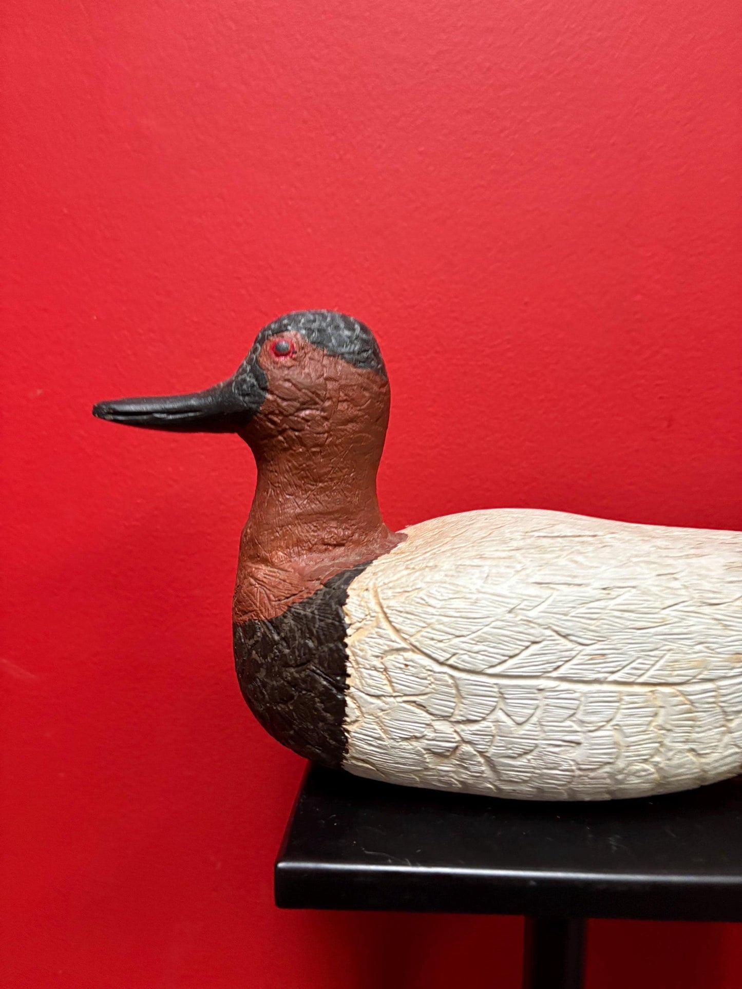 Beautiful 1970s Canadian wood signed duck - great colours and detail  good value and perfect gift