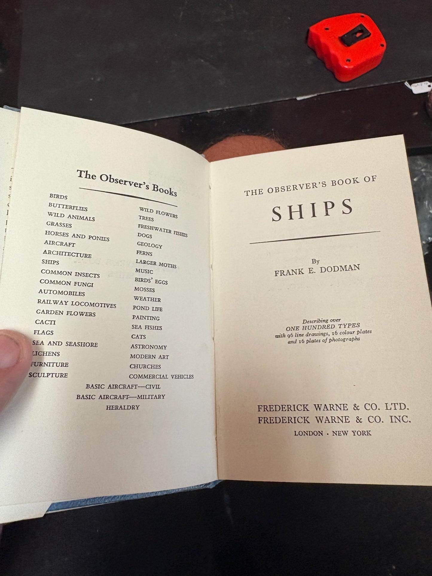 The observers book of ships by Frank E Dodman very cool information and great size good condition 1966