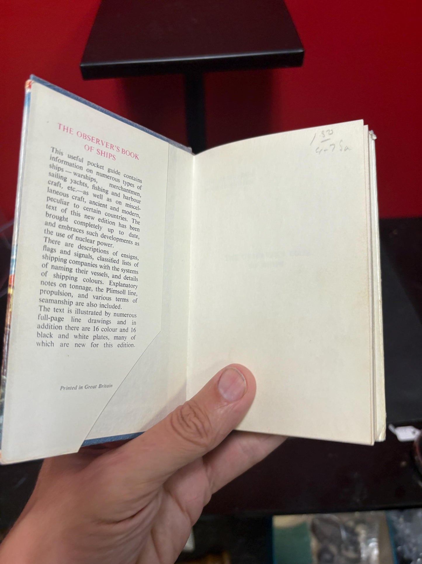 The observers book of ships by Frank E Dodman very cool information and great size good condition 1966