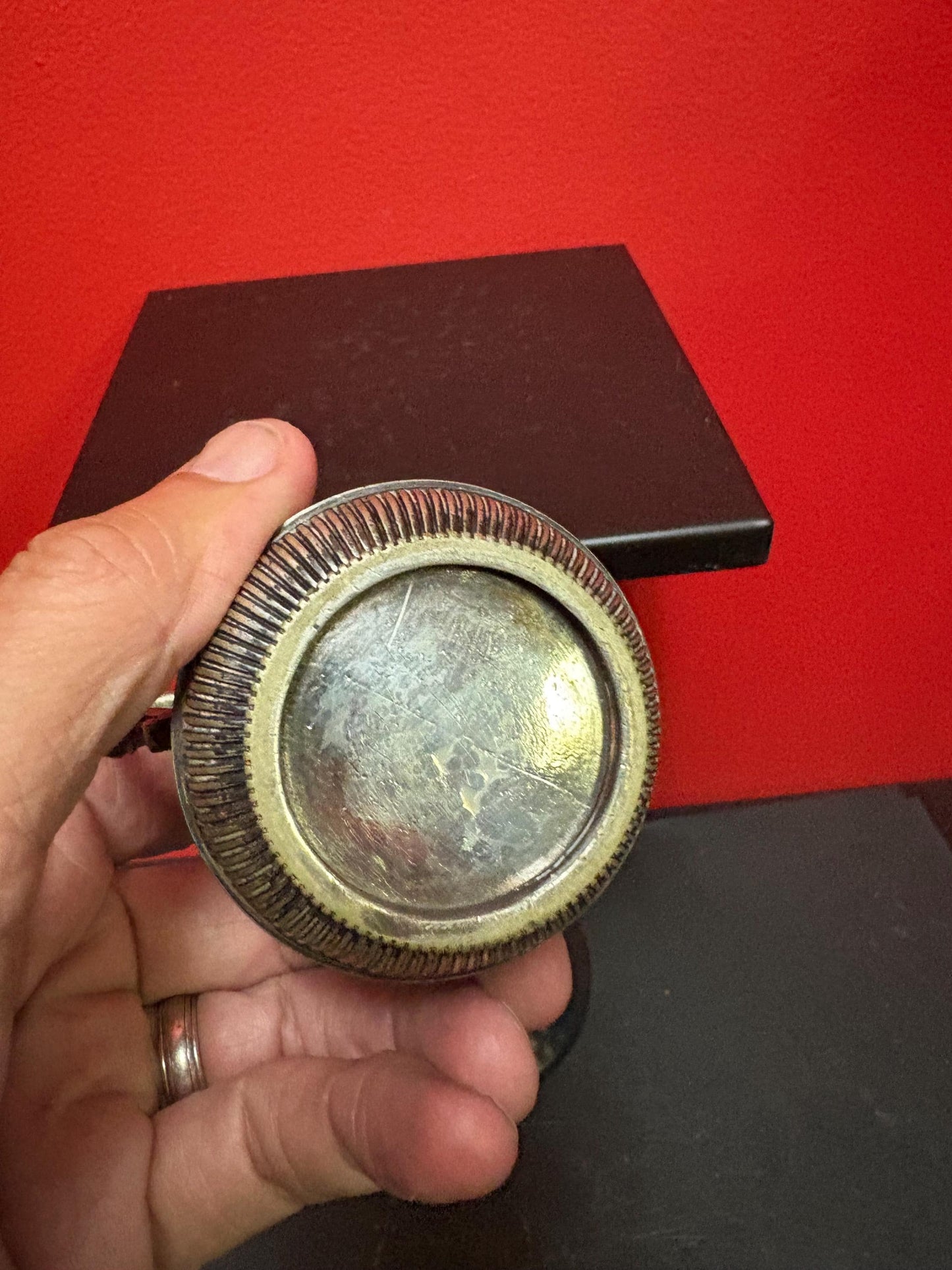 Beautiful English Victorian christening mug - silver plated with an absolute regal elegance  4 inch tall  perfect gift and good value