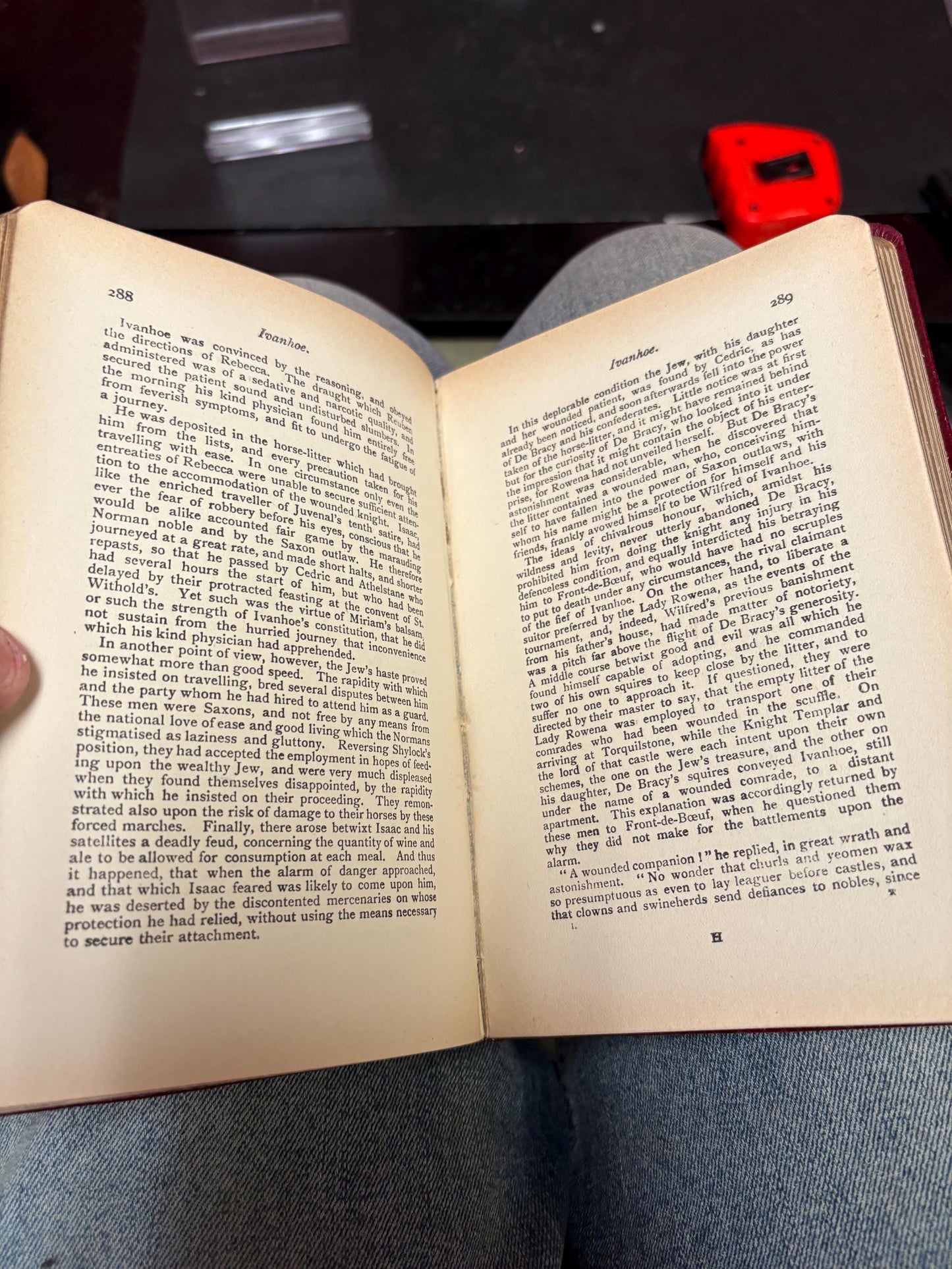 Beautiful antique leather bound edition of Ivanhoe by Walter Scott  amazing condition and great value