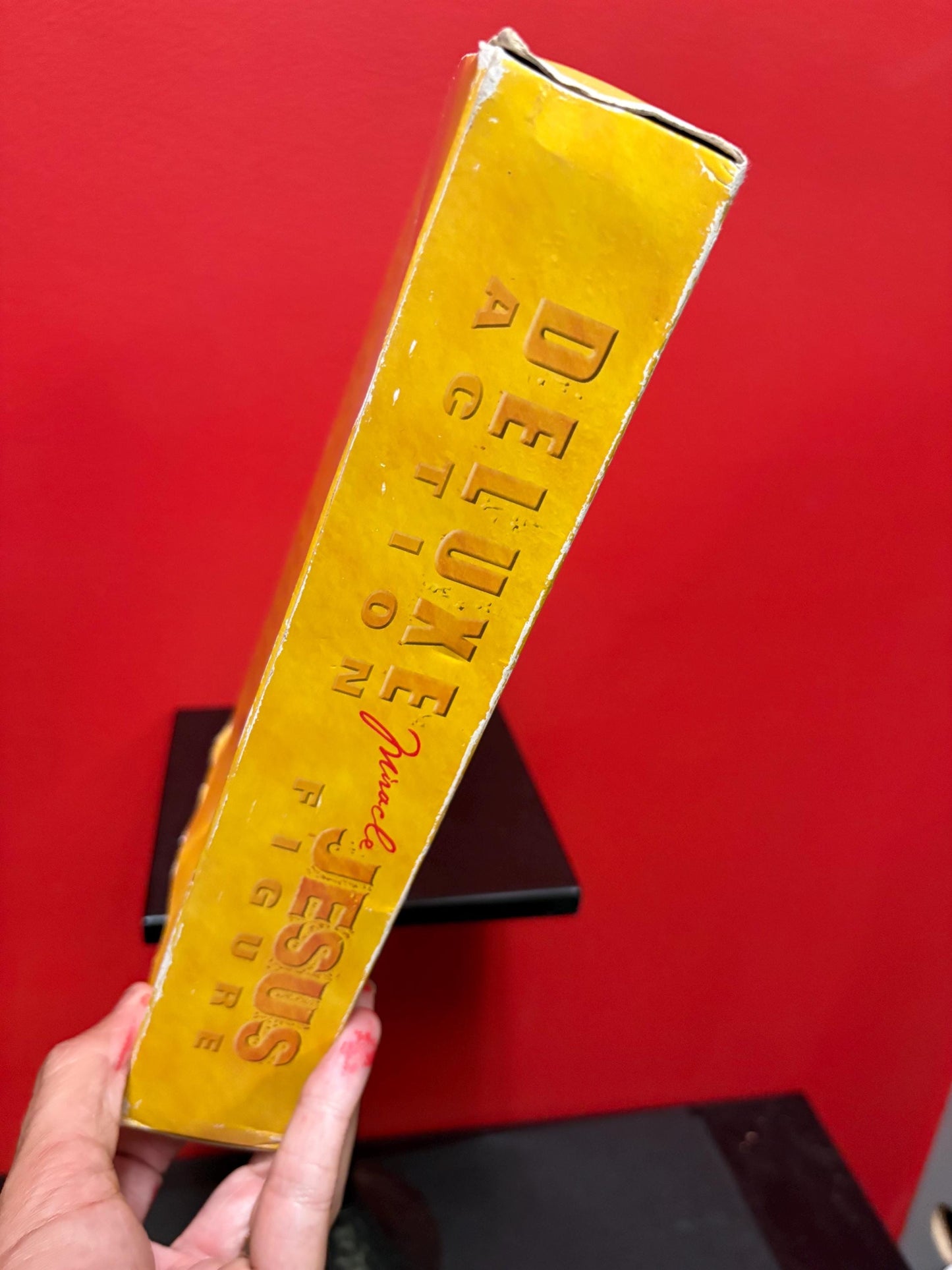 Super cool miracle Jesus action figure in original box  box in used condition  great gift and great value