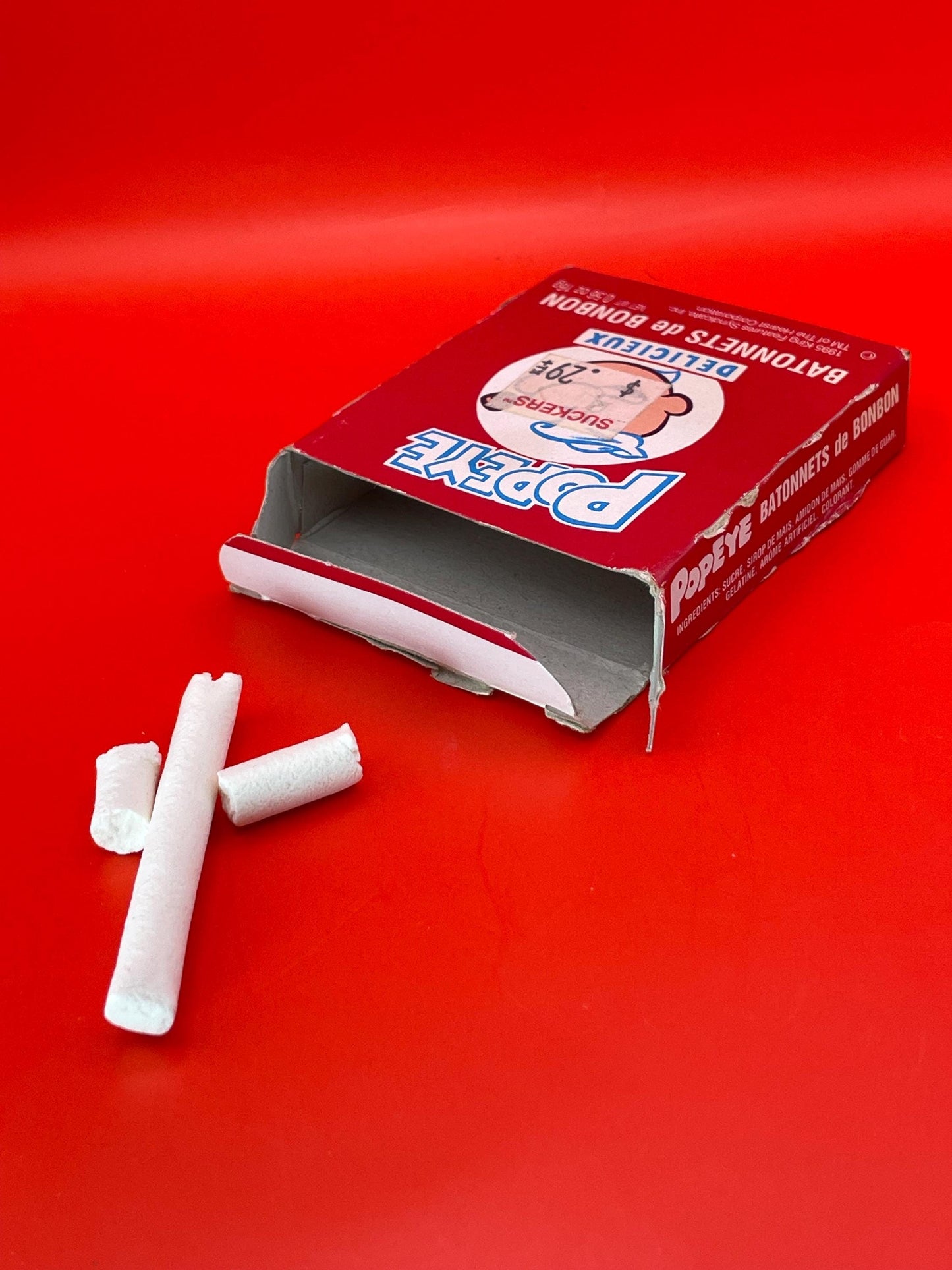 Popeye Tasty Candy Sticks  Nostalgic Treat