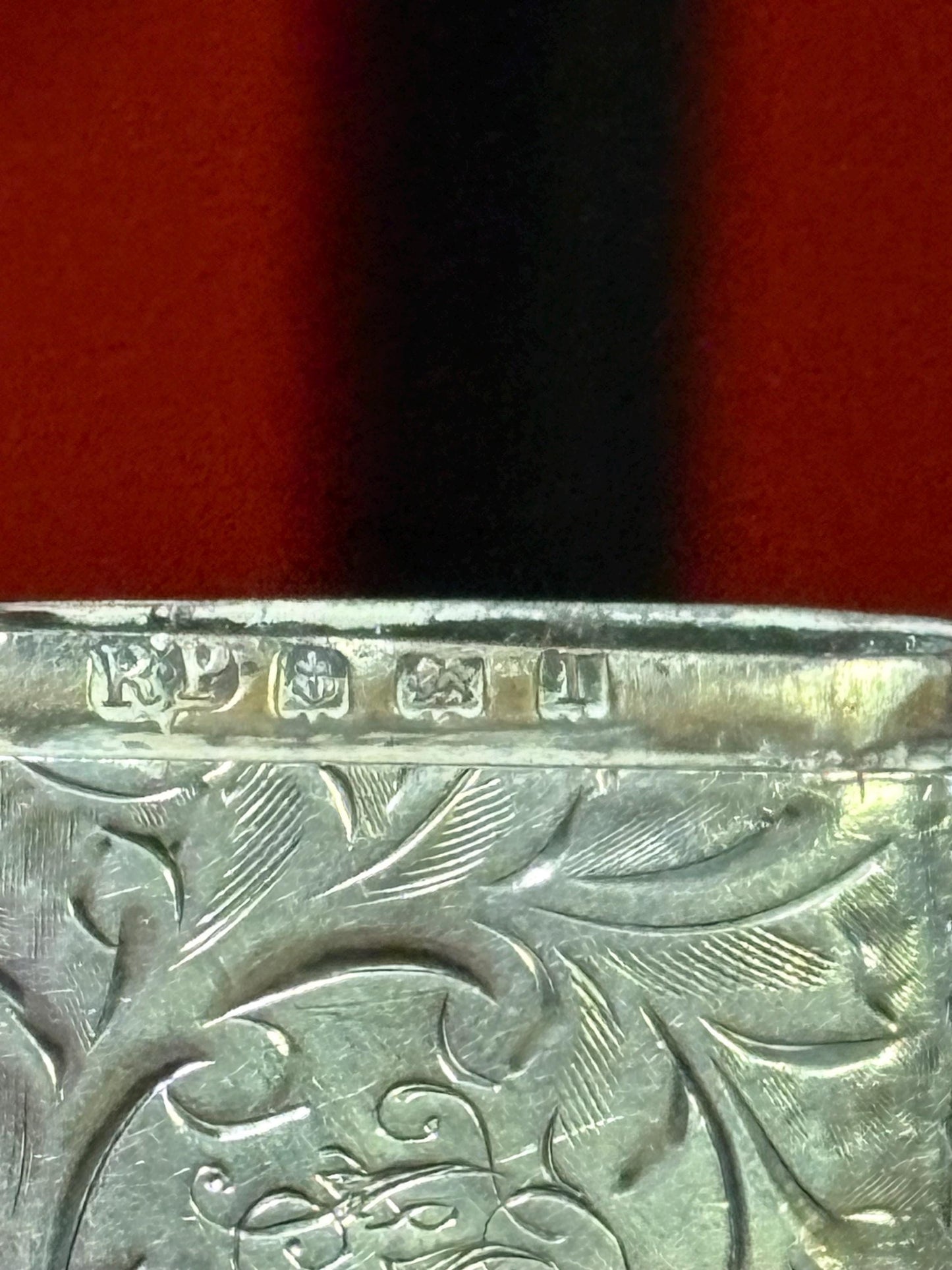 English sterling silver hallmarked viesta case match safe  dented  good value