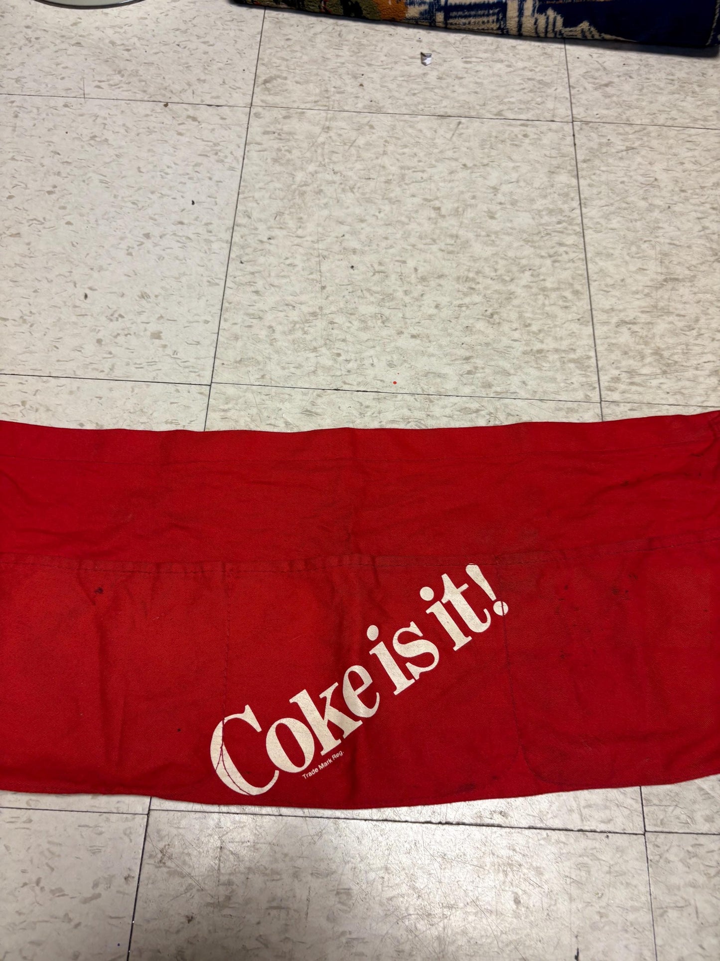 Amazing vintage 26 x 23  inch  long Coca-Cola waitresses apron  Diner and Coke memorabilia  amazing  original tag  best gift
