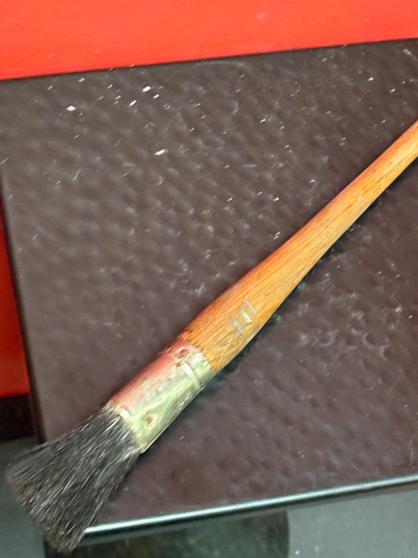 Outstanding antique paintbrush  10 inches long never used  wow