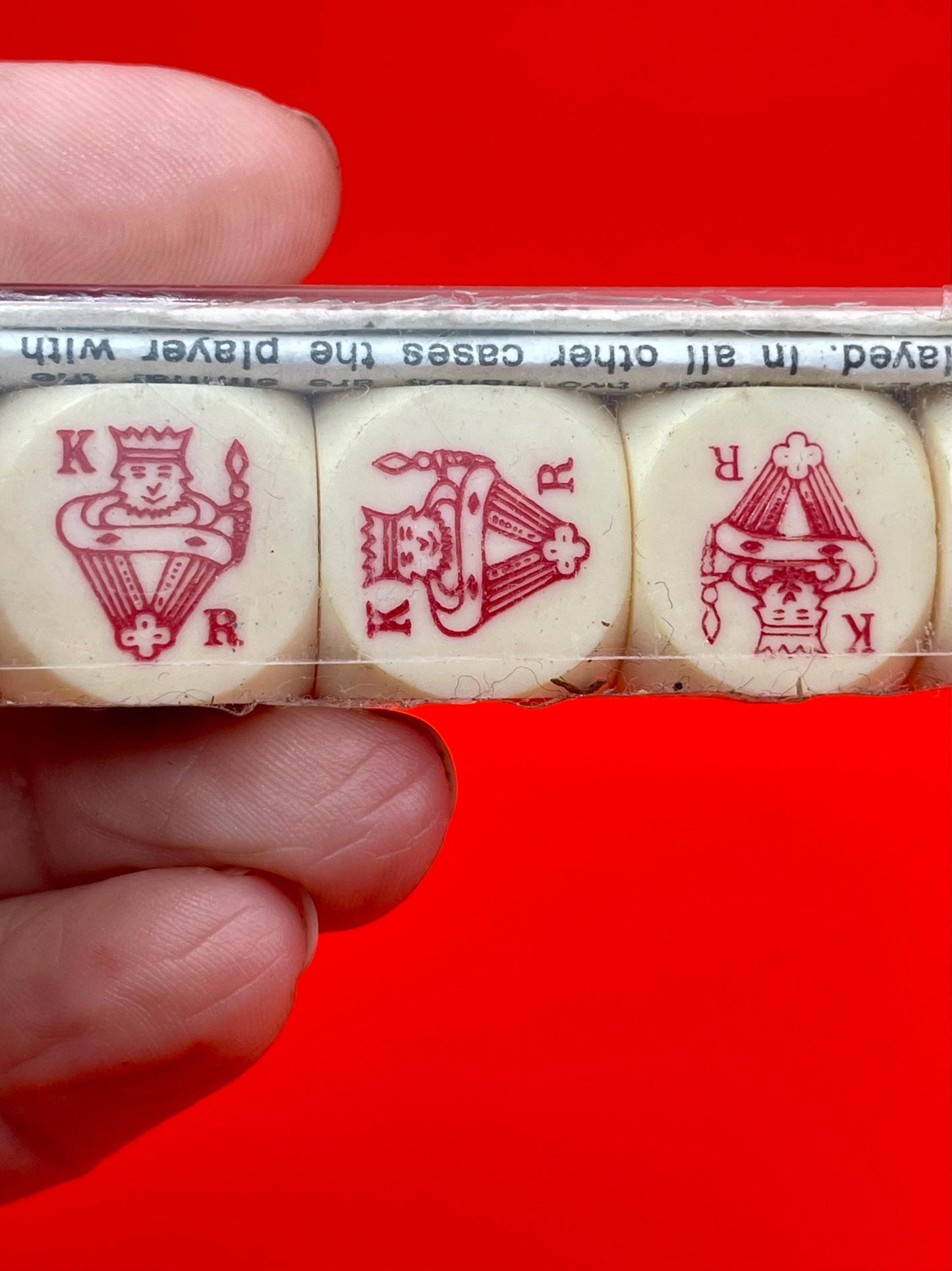 Vintage French Poker Dice Game  Jeu du Poker dAs