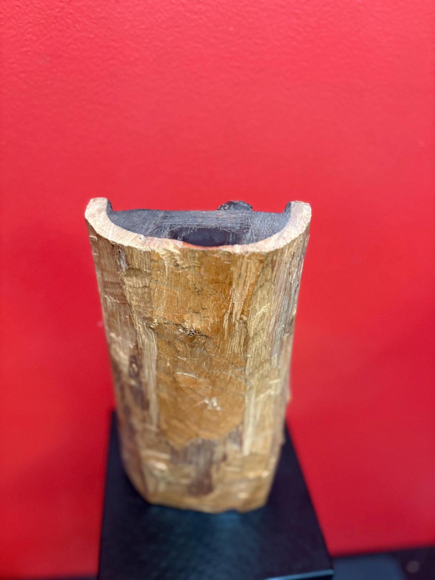 Stunning 12 x 6 inch wide African Makonde statue  heavy and crazy cool detail  wow wow