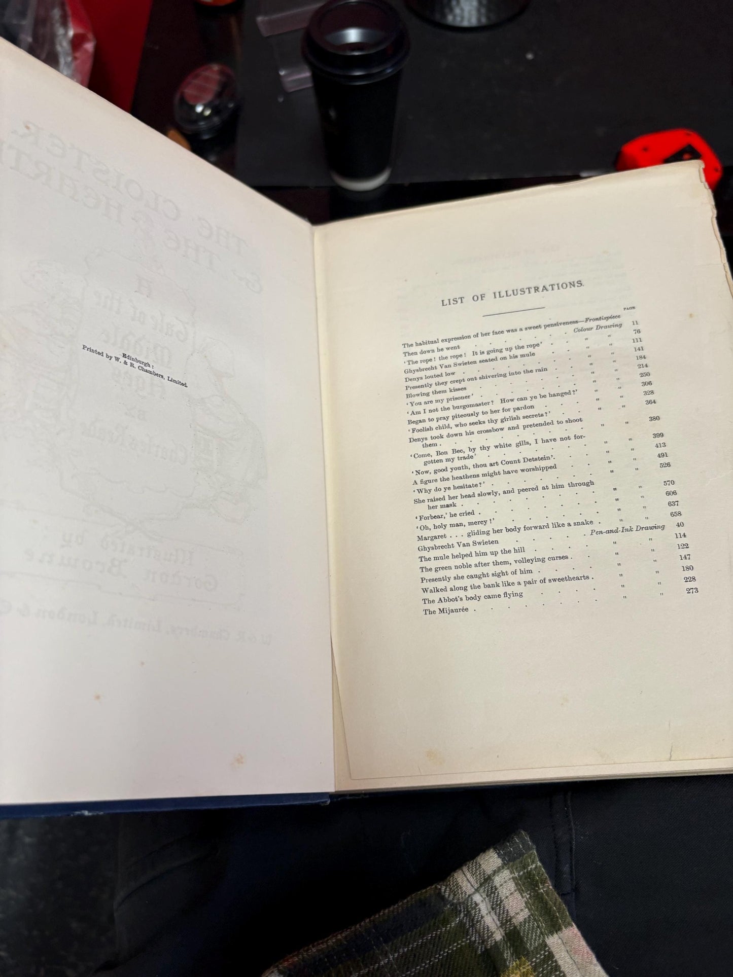 beautiful 19 century copy of the cloister and the hearth  one page loose otherwise decent condition with great pictures