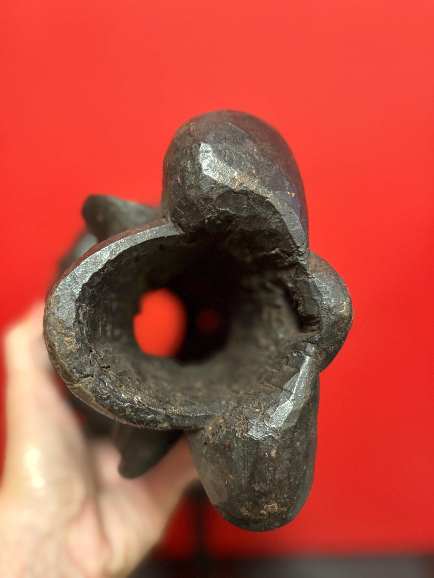 Wonderful 10 inch tall Cameroon tribal mask statue  great detail and rare piece