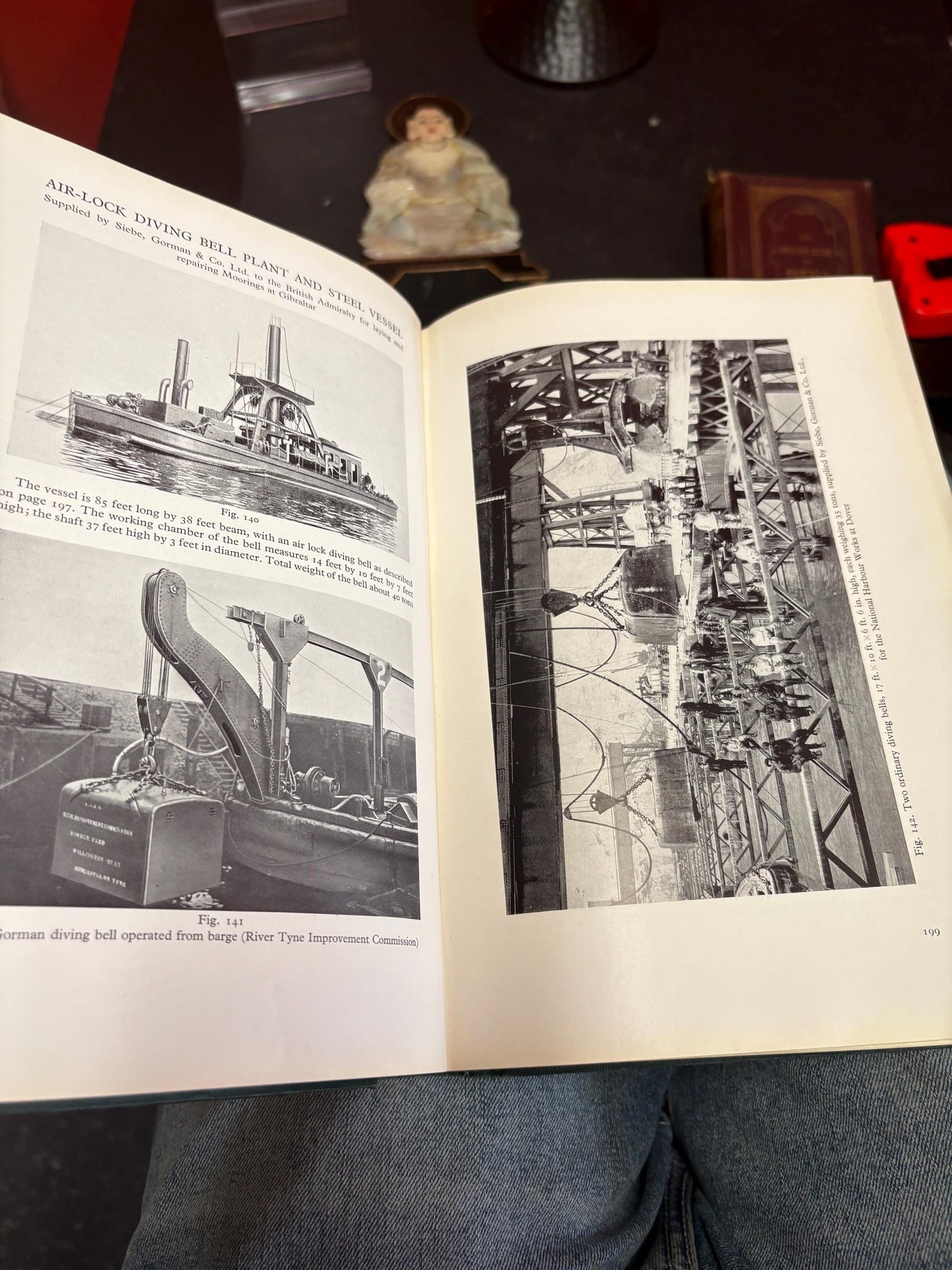 Wonderful deep diving and submarine operations book by Robert H Davis  good antique condition  1935  great gift  diving book