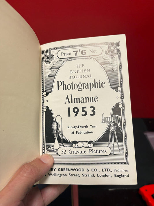 Amazing British Journal photographic almanac from 1953 — great condition with hundreds of amazing advertisements — great gift