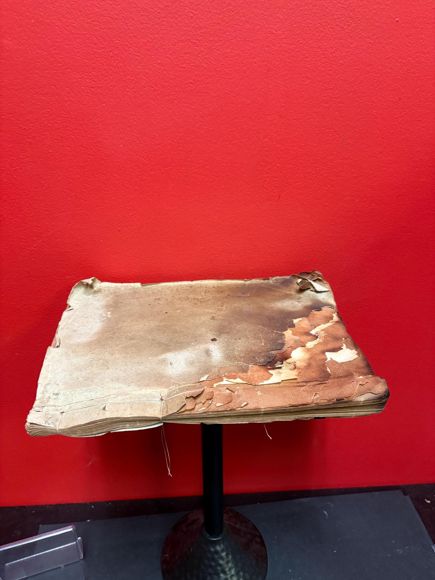 Rare Asian book of original sketches  cover trashed - very unique signed paintings - unique art book