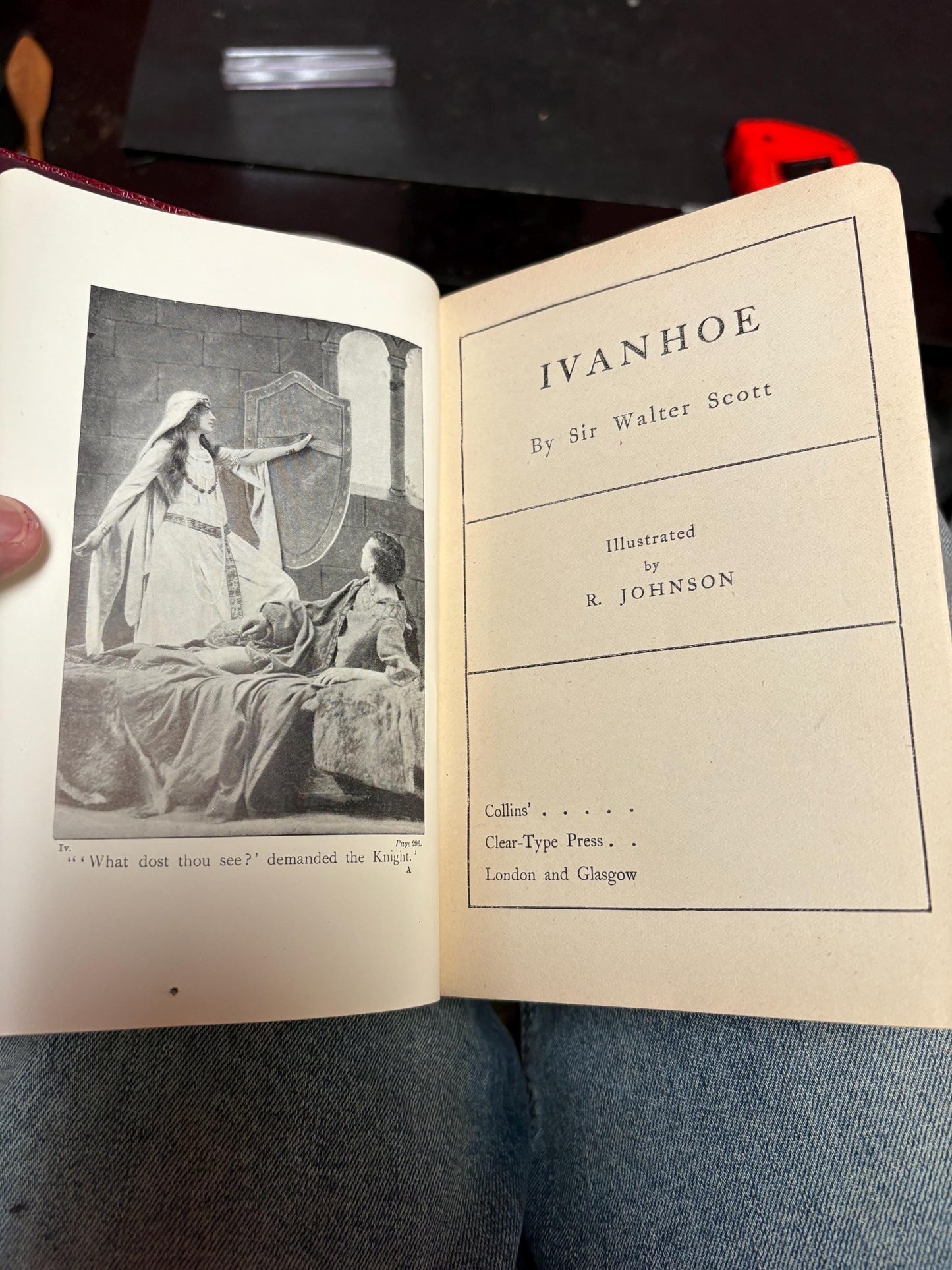 Beautiful antique leather bound edition of Ivanhoe by Walter Scott  amazing condition and great value