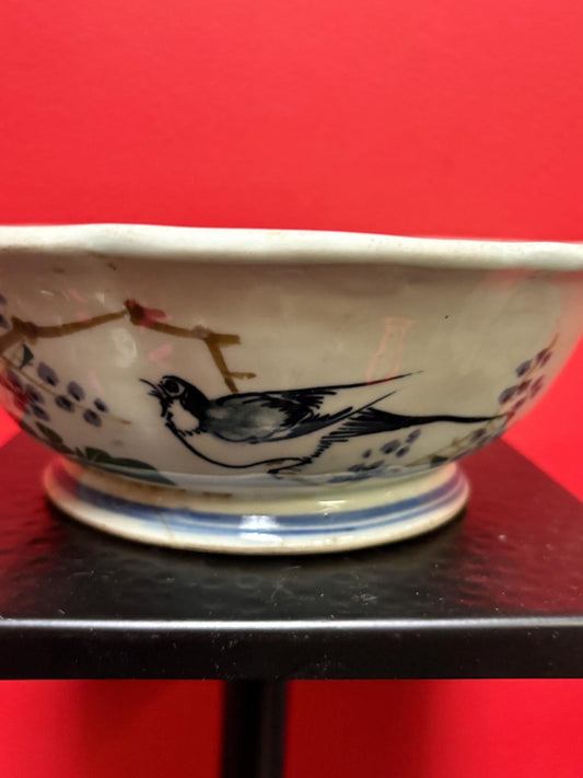 Late 19 century stunning Chinese heavily decorated bowl  wonderful condition -8 1/2 x 3 high  Chinese porcelain