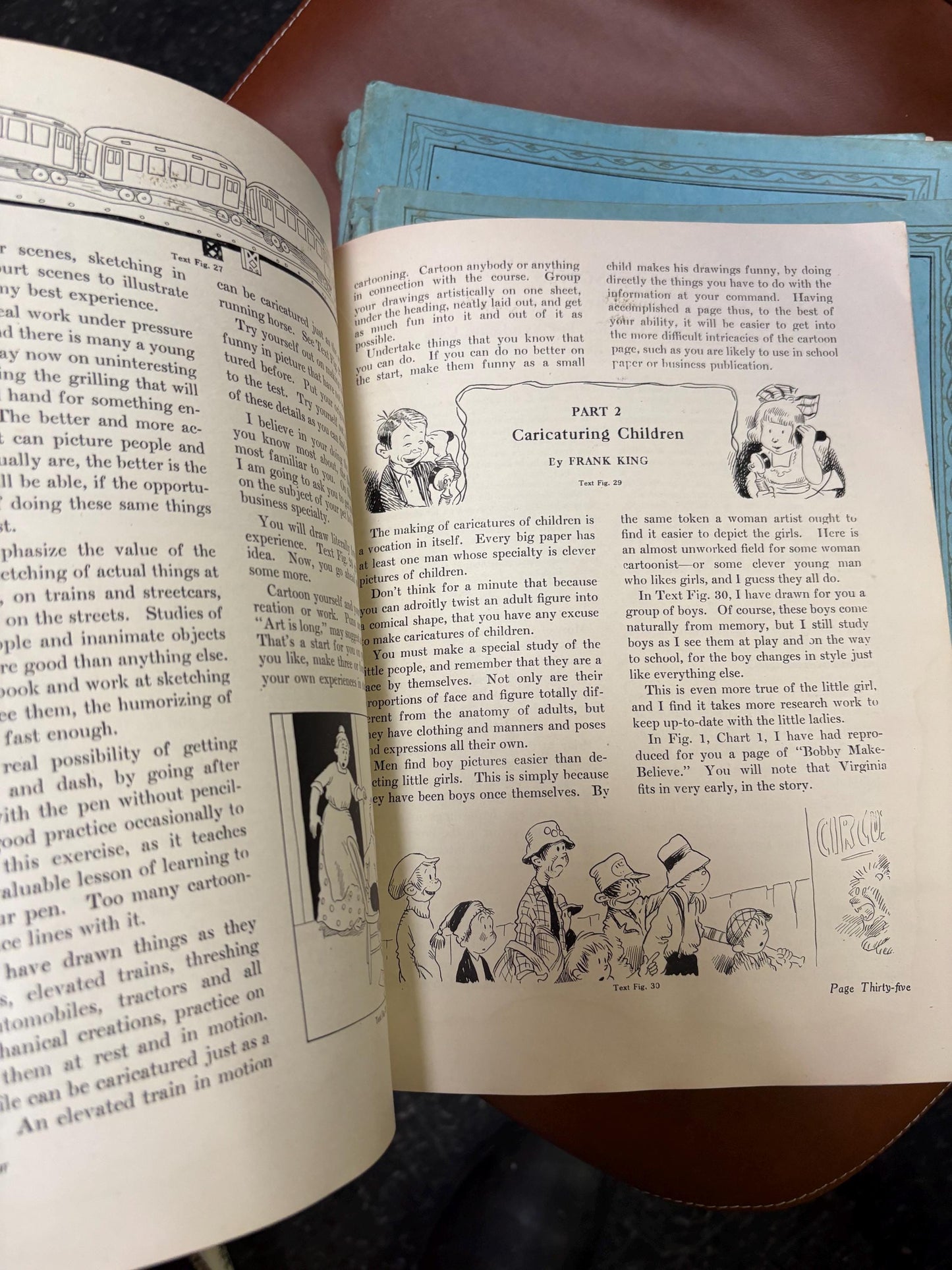 Fabulous collection of 12 modern illustrating including cartooning books in rough condition - 1920s Minneapolis good value