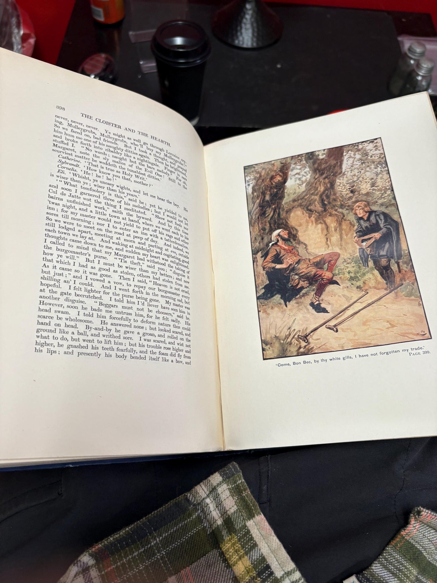 beautiful 19 century copy of the cloister and the hearth  one page loose otherwise decent condition with great pictures