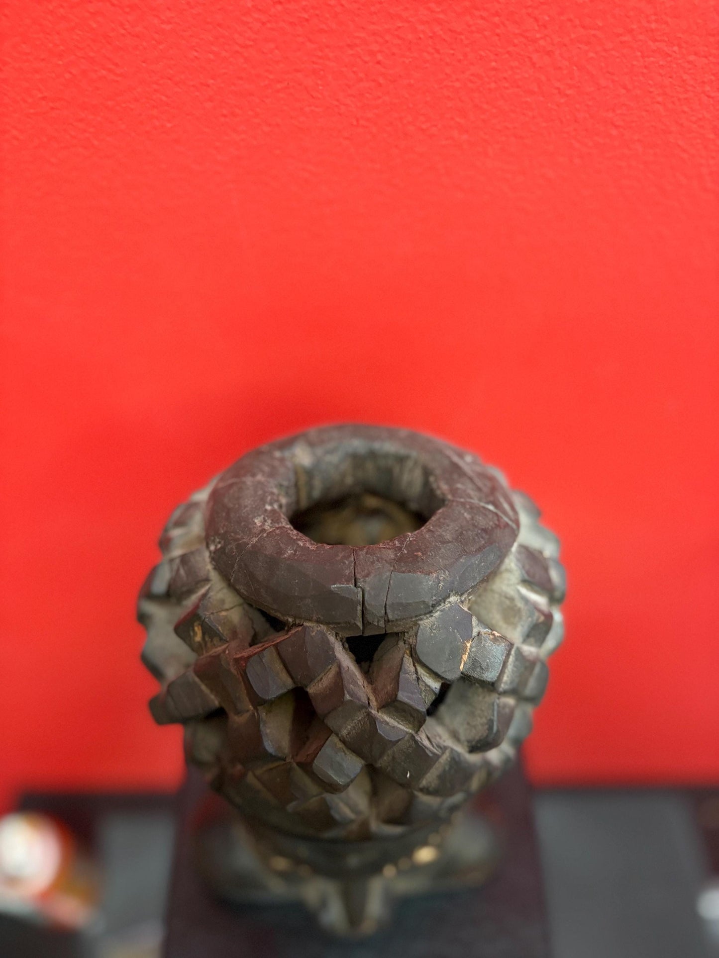 Wonderful 10 inch tall Cameroon tribal mask statue  great detail and rare piece