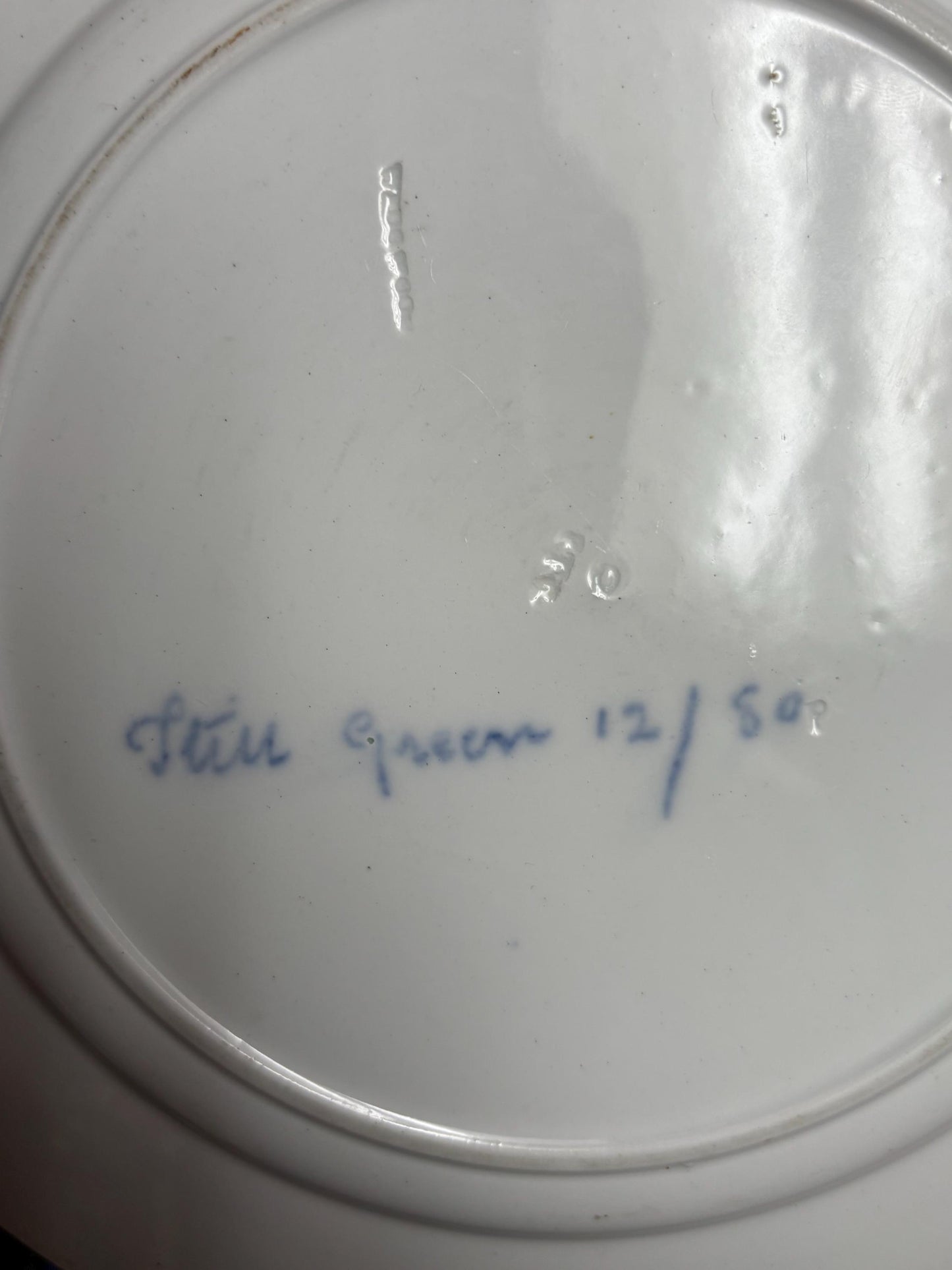 very rare 19 century Limited edition Wedgewood plate with Russian scene - possibly made for Faberge  10 inches -B