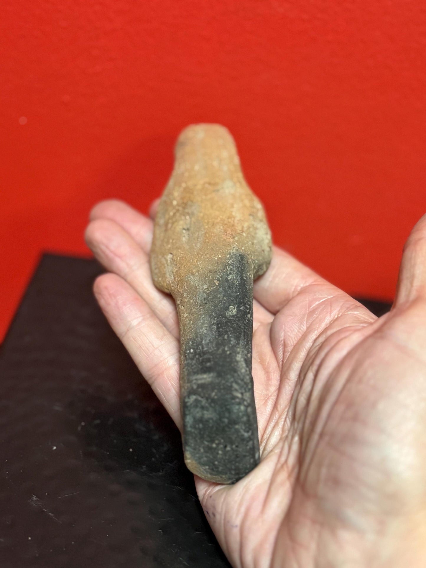 fabulous museum quality rare 6 1/2 inch Egyptian ancient terra-cotta statue with amazing detail - see description- wow