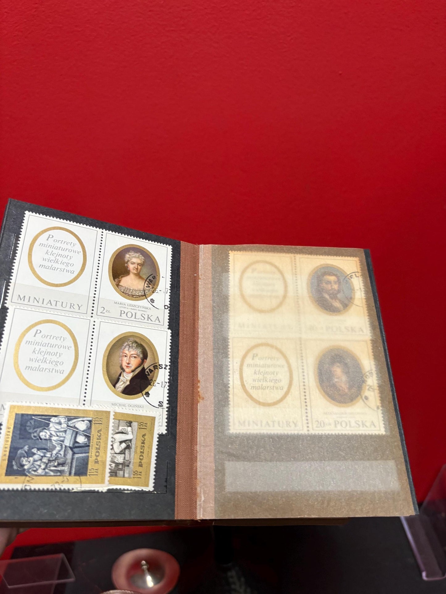 Small book of Polish stamps