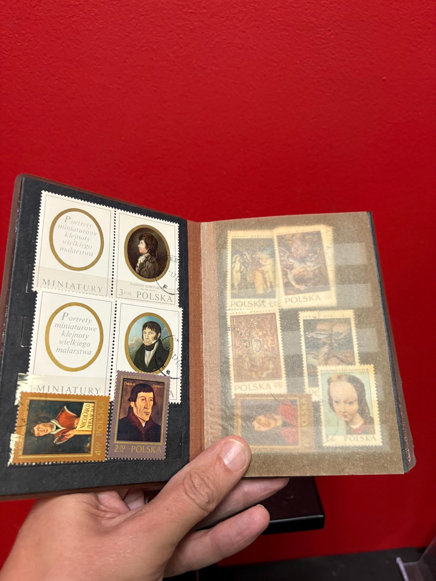 Small book of Polish stamps