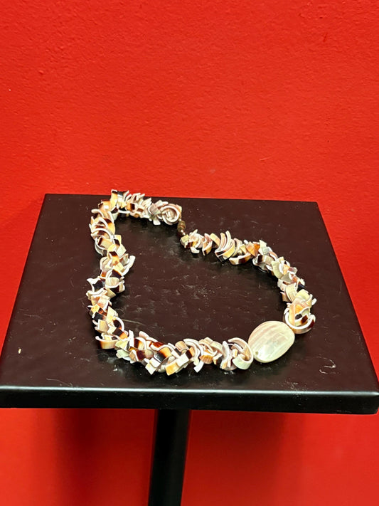 Very cool shell necklace  approx 18 inches  beautiful gift